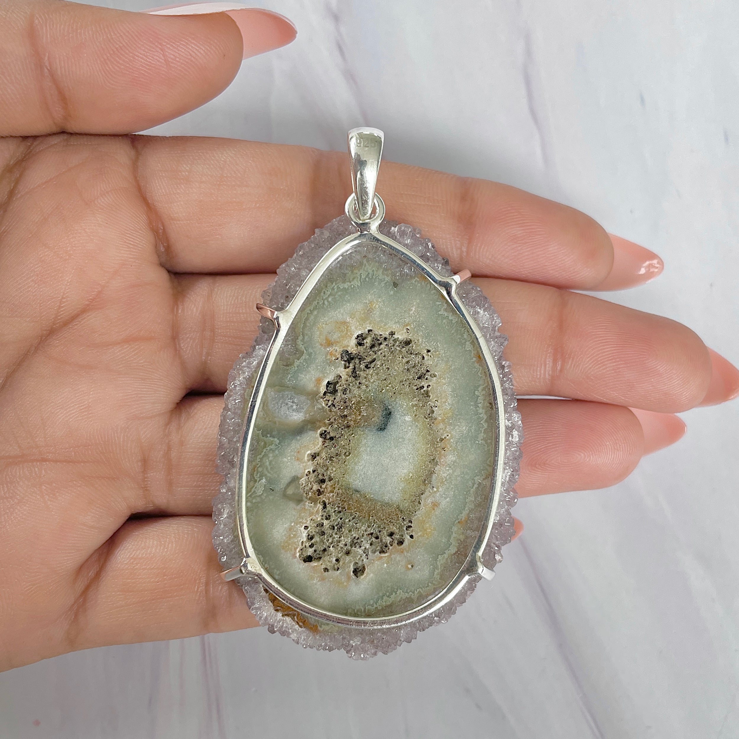 Amethyst Stalactite Pendant-(ASL-P-284.)