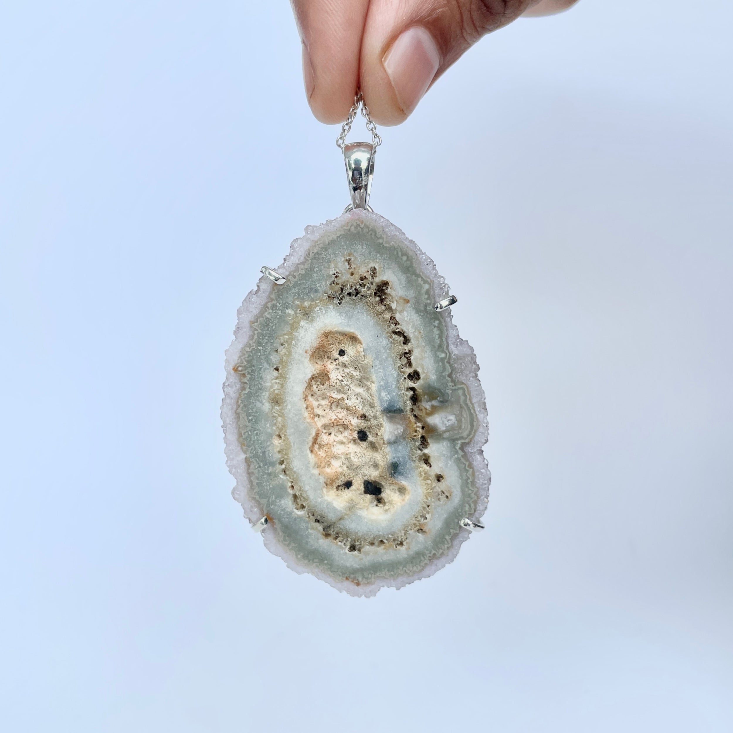 Amethyst Stalactite Pendant-(ASL-P-284.)