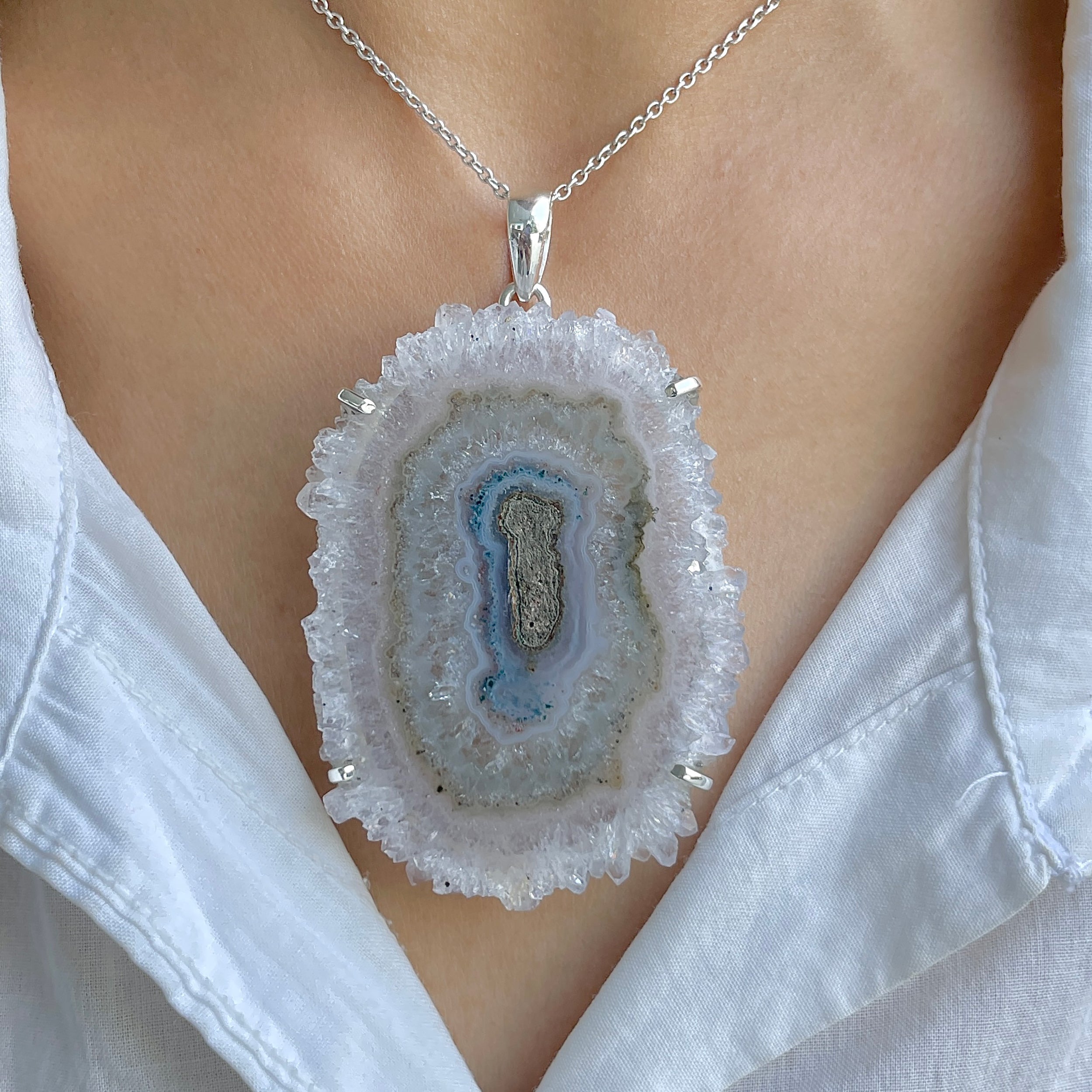 Amethyst Stalactite Pendant-(ASL-P-285.)