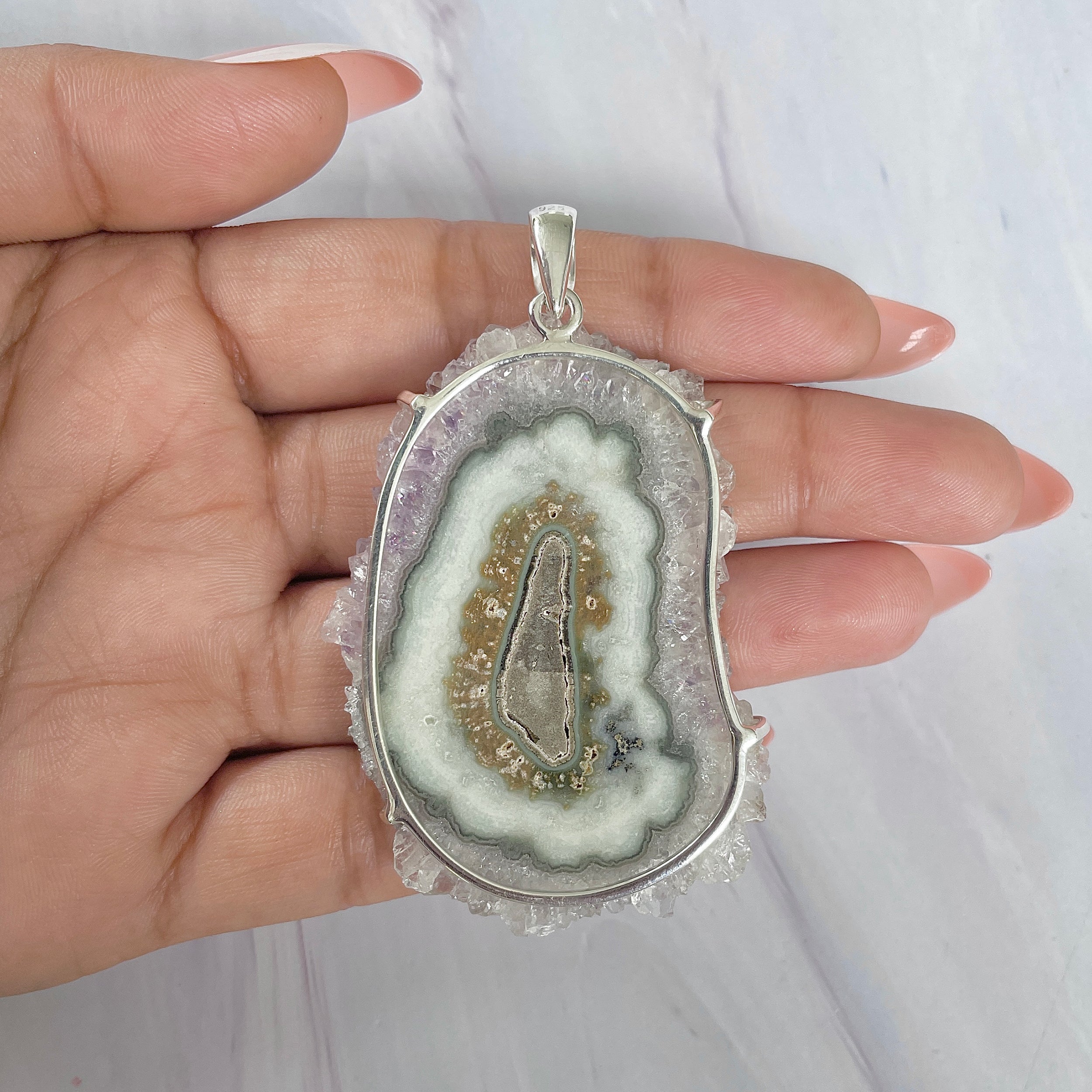 Amethyst Stalactite Pendant-(ASL-P-286.)