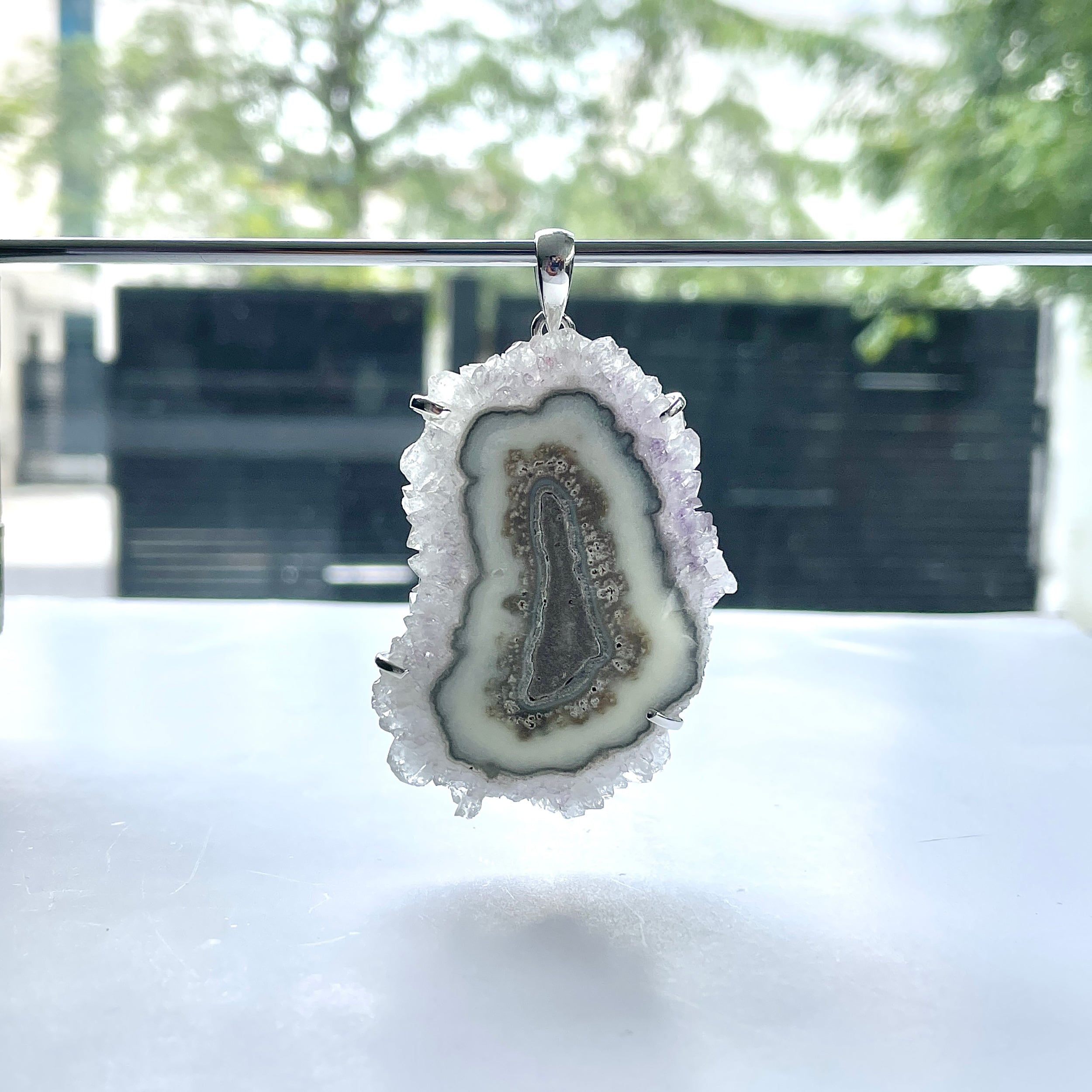Amethyst Stalactite Pendant-(ASL-P-286.)