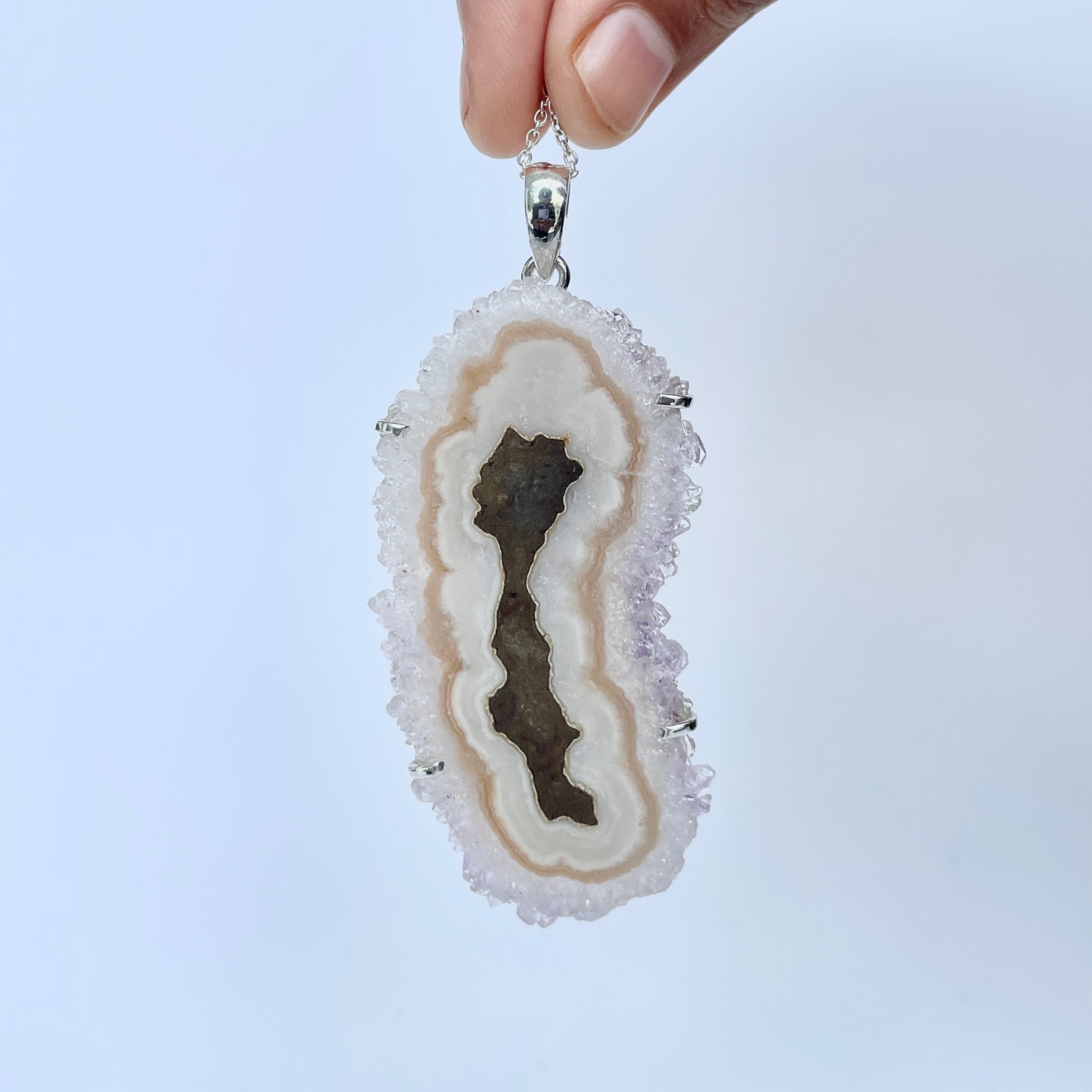 Amethyst Stalactite Pendant-(ASL-P-287.)