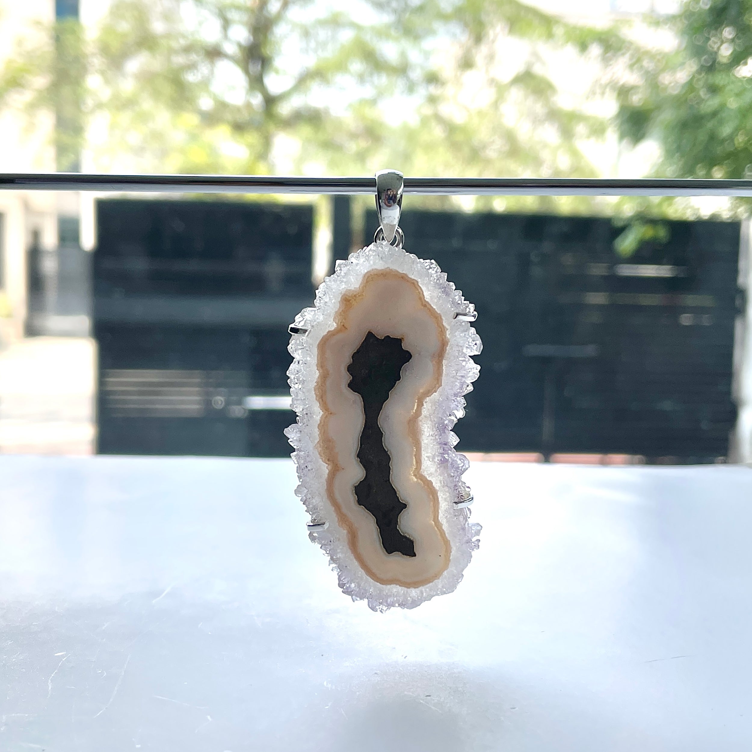 Amethyst Stalactite Pendant-(ASL-P-287.)