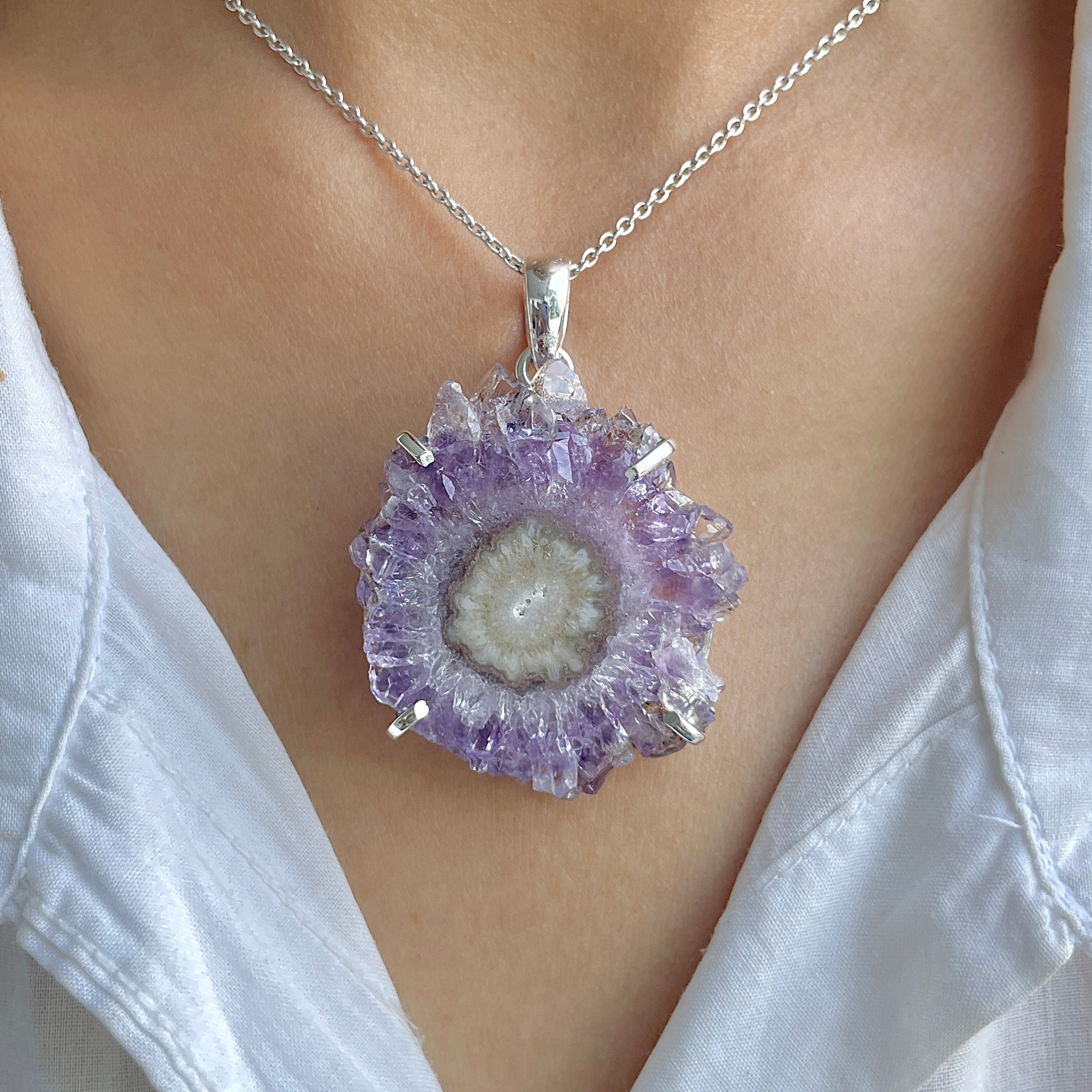 Amethyst Stalactite Pendant-(ASL-P-288.)