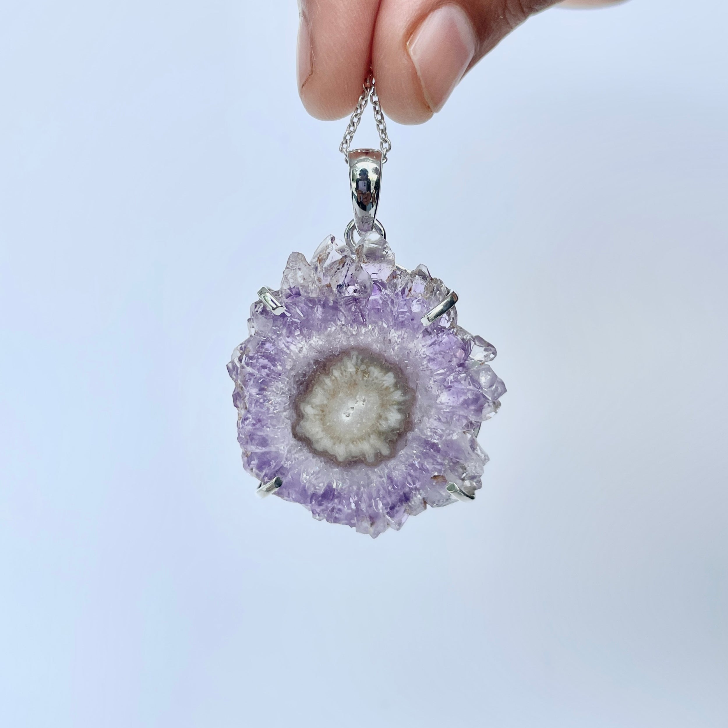 Amethyst Stalactite Pendant-(ASL-P-288.)
