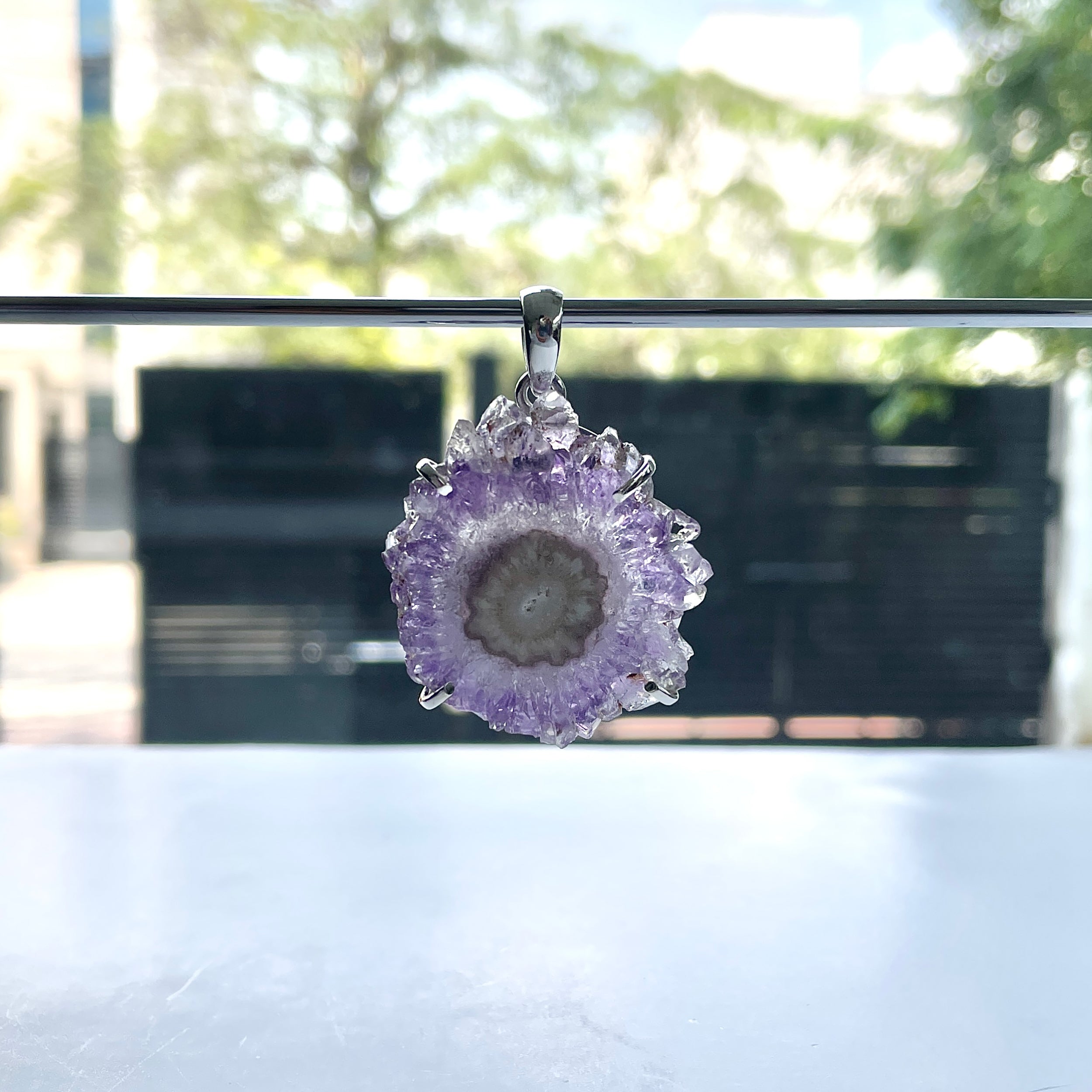 Amethyst Stalactite Pendant-(ASL-P-288.)