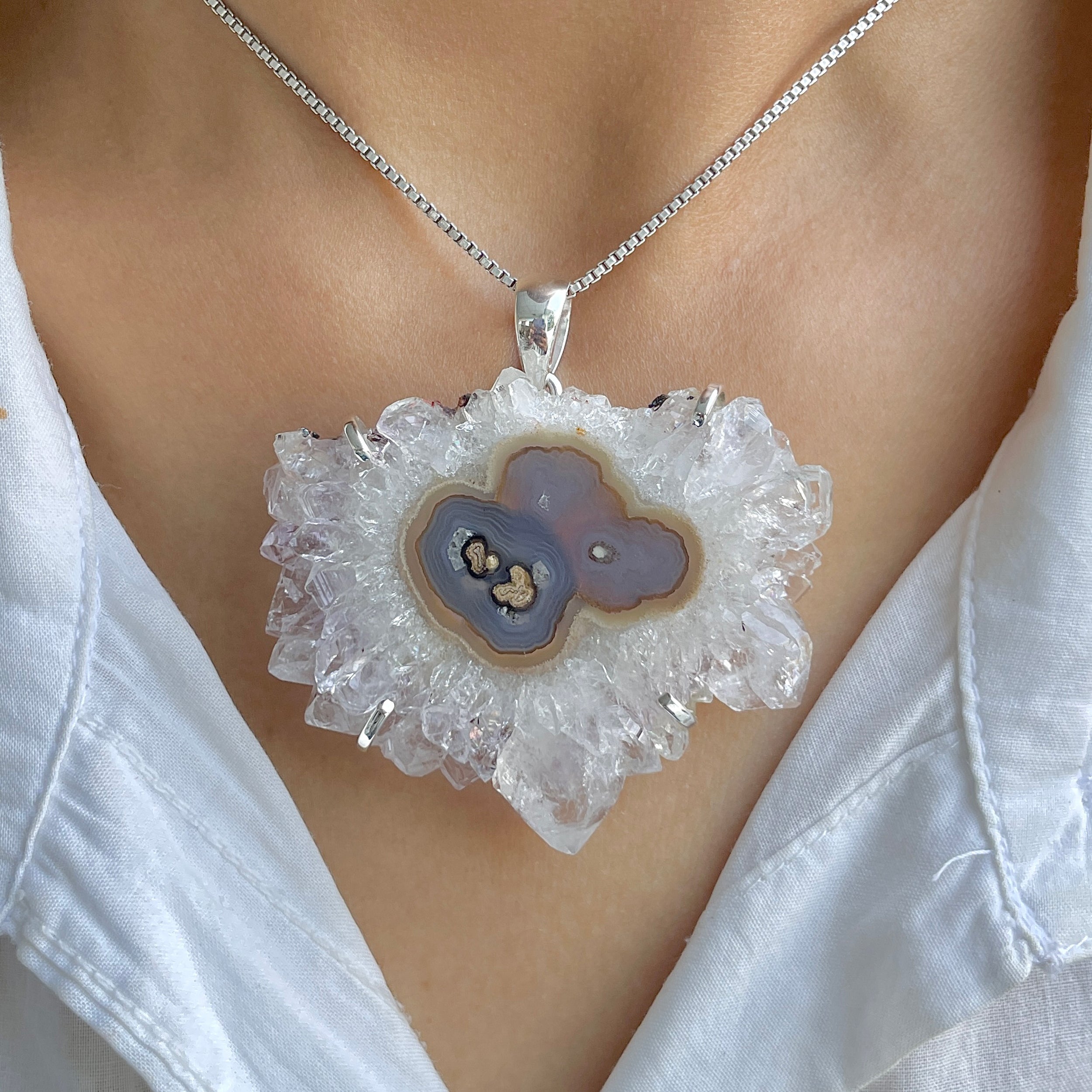 Amethyst Stalactite Pendant-(ASL-P-289.)