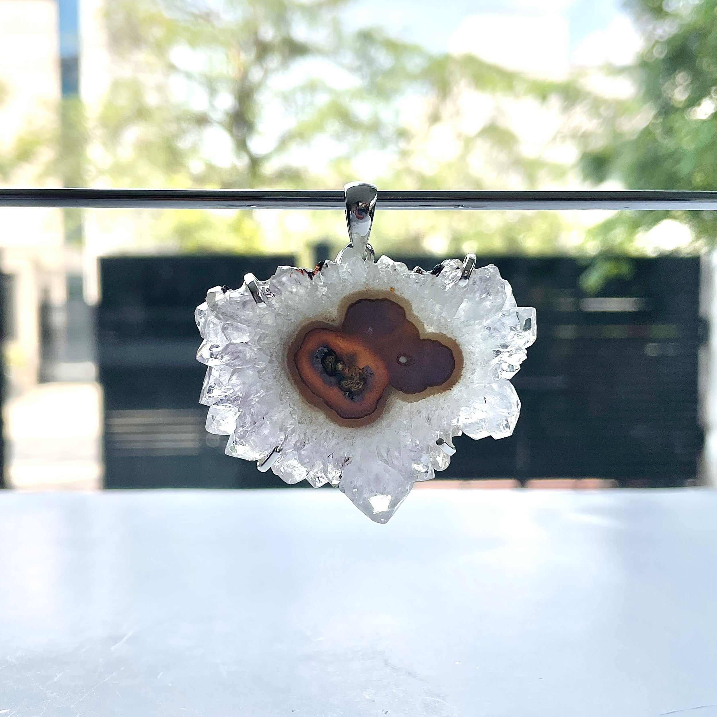 Amethyst Stalactite Pendant-(ASL-P-289.)