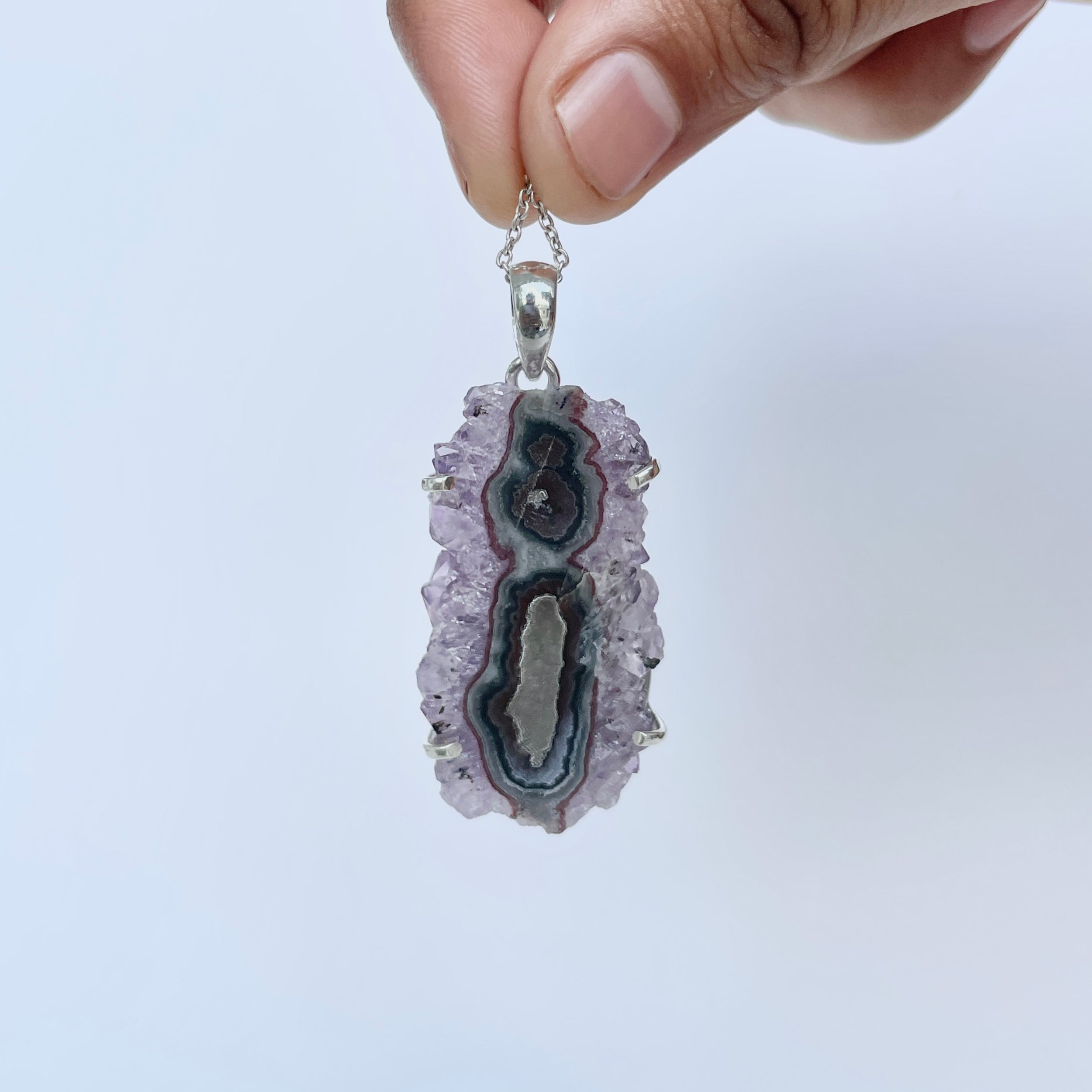 Amethyst Stalactite Pendant-(ASL-P-29.)