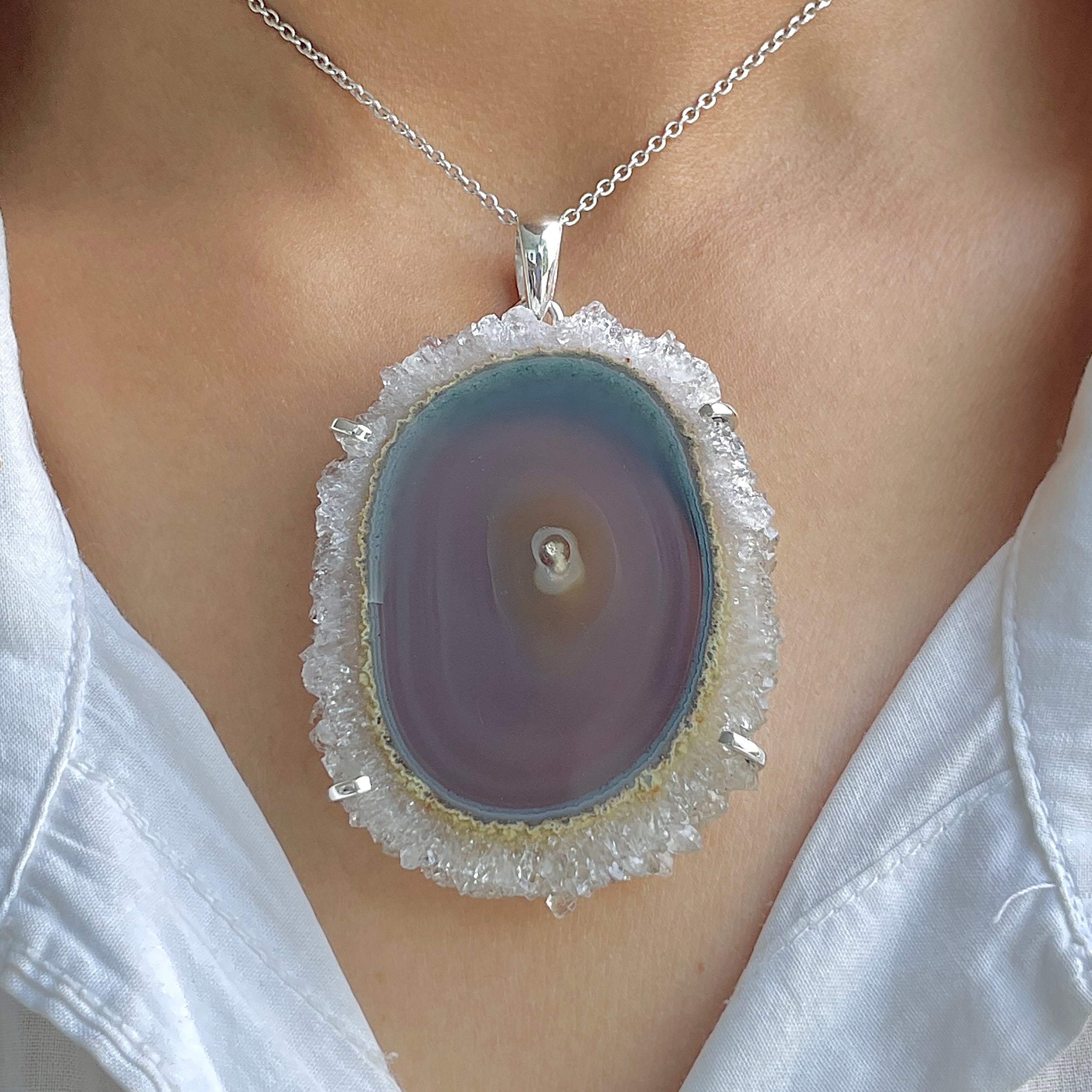Amethyst Stalactite Pendant-(ASL-P-291.)