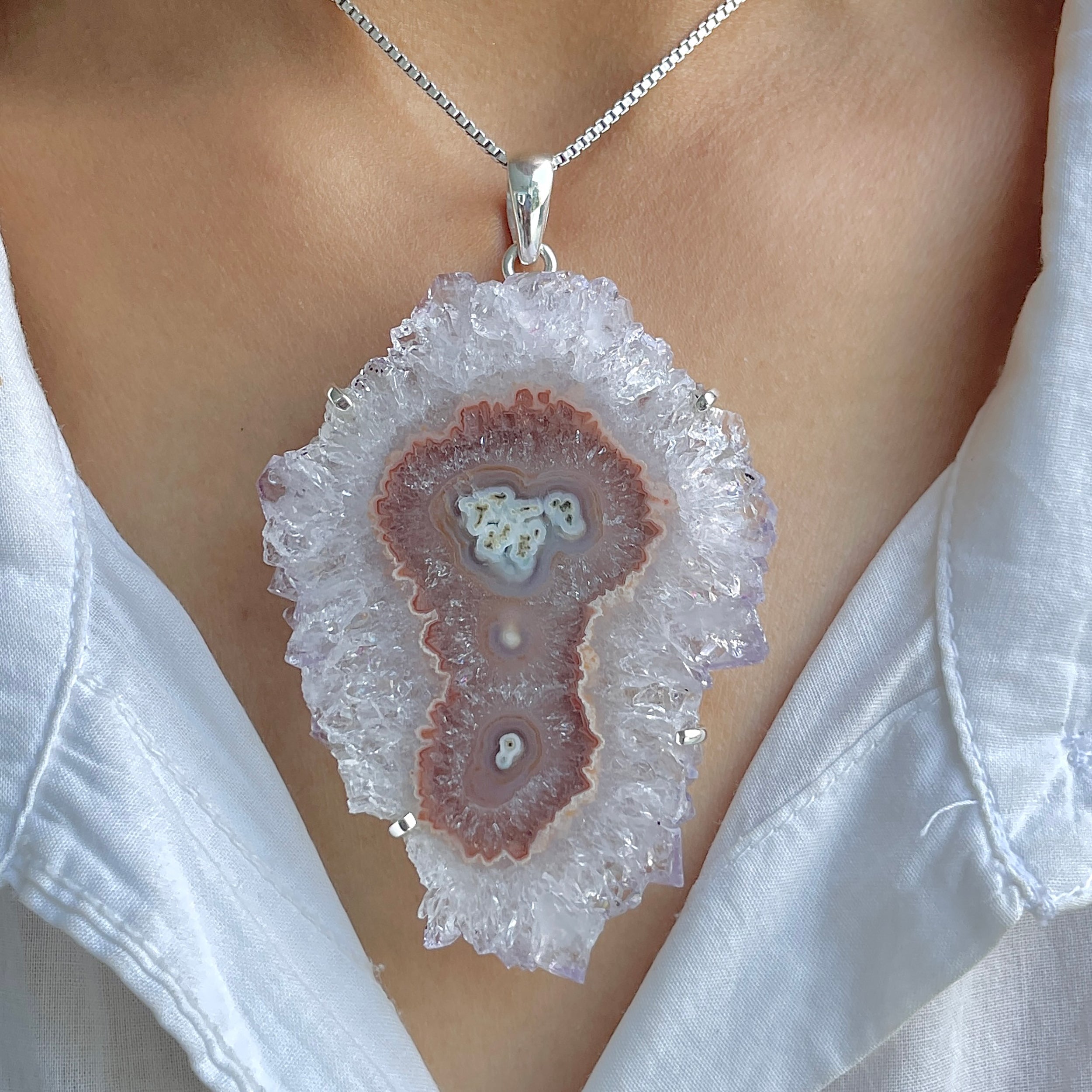 Amethyst Stalactite Pendant-(ASL-P-292.)