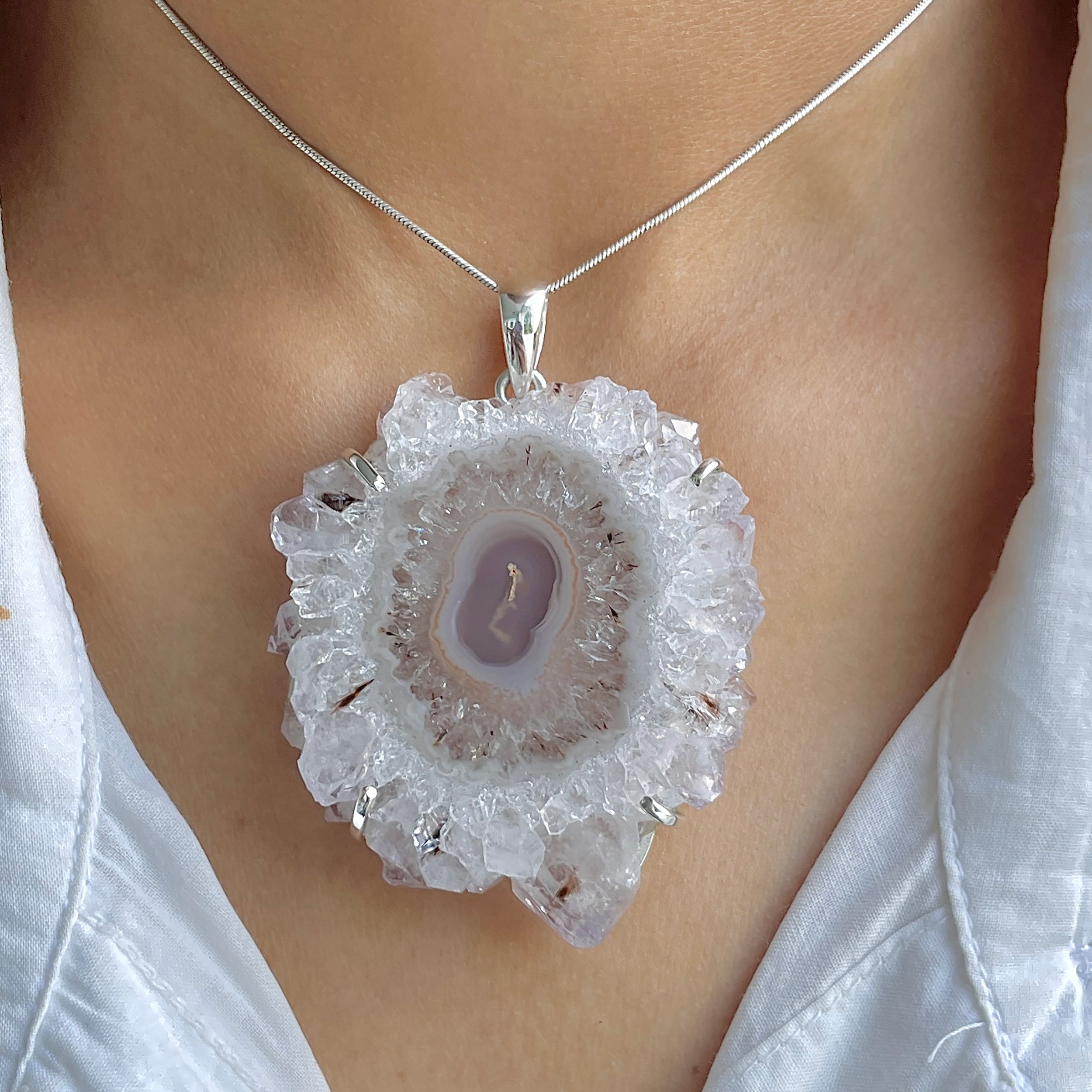 Amethyst Stalactite Pendant-(ASL-P-293.)