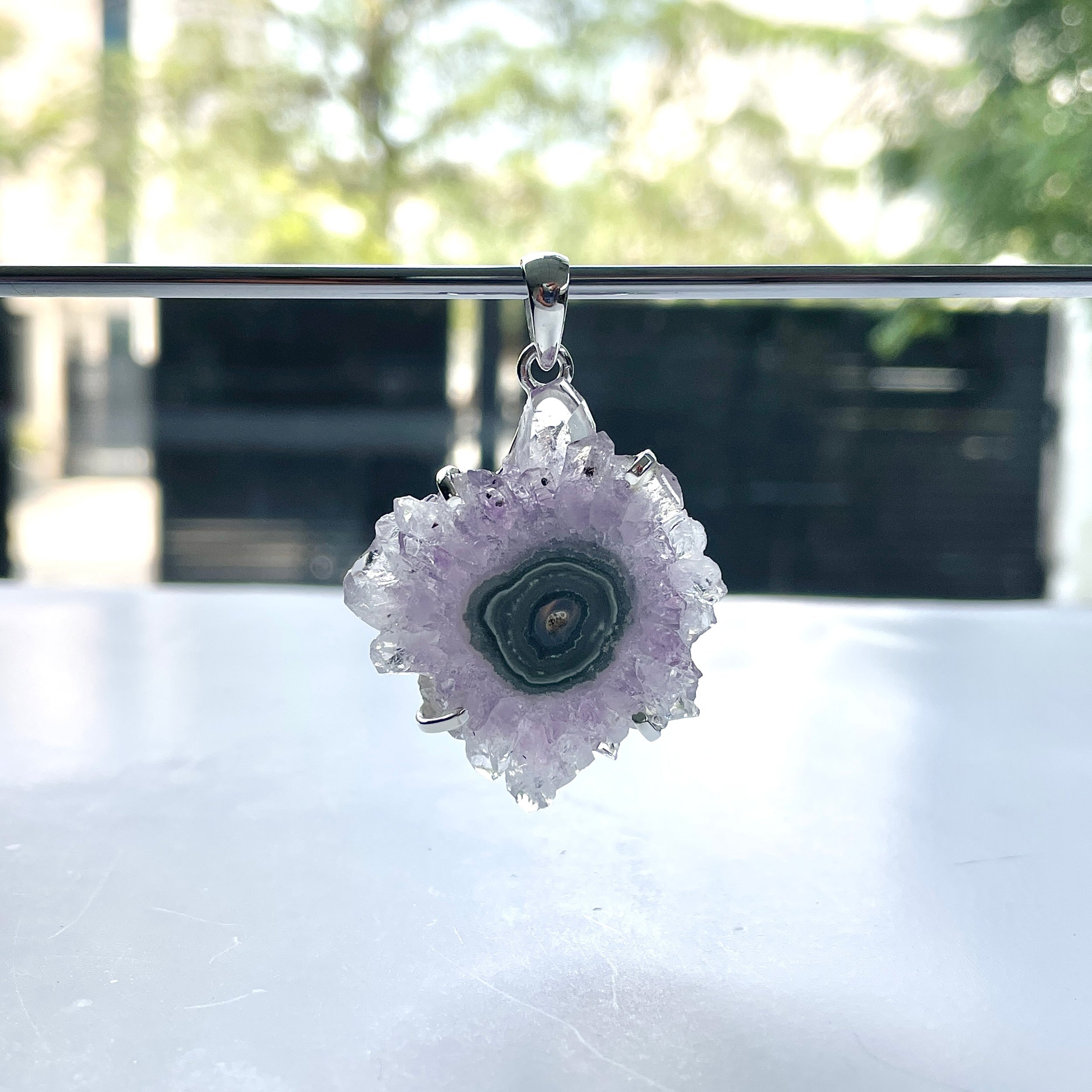 Amethyst Stalactite Pendant-(ASL-P-294.)