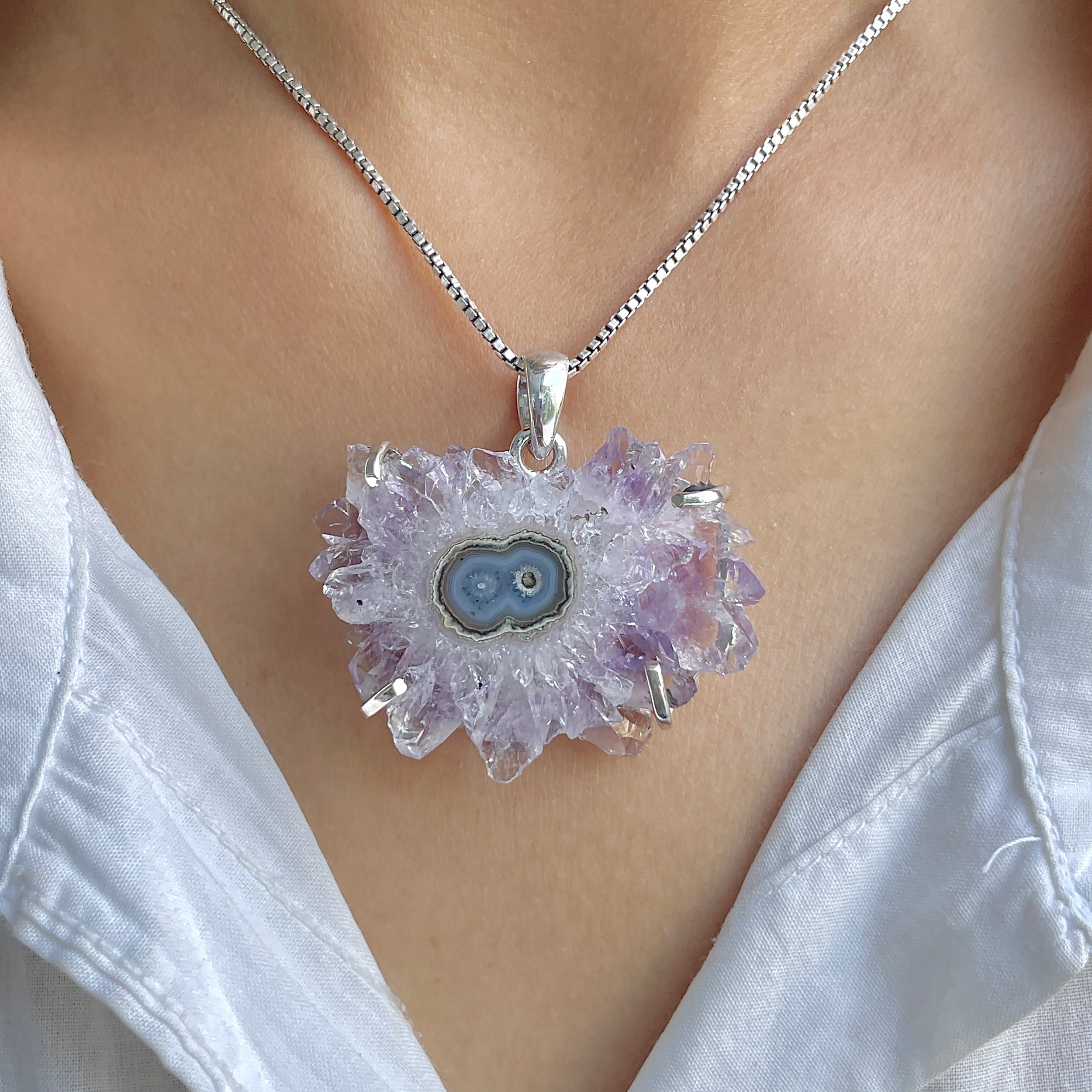 Amethyst Stalactite Pendant-(ASL-P-295.)