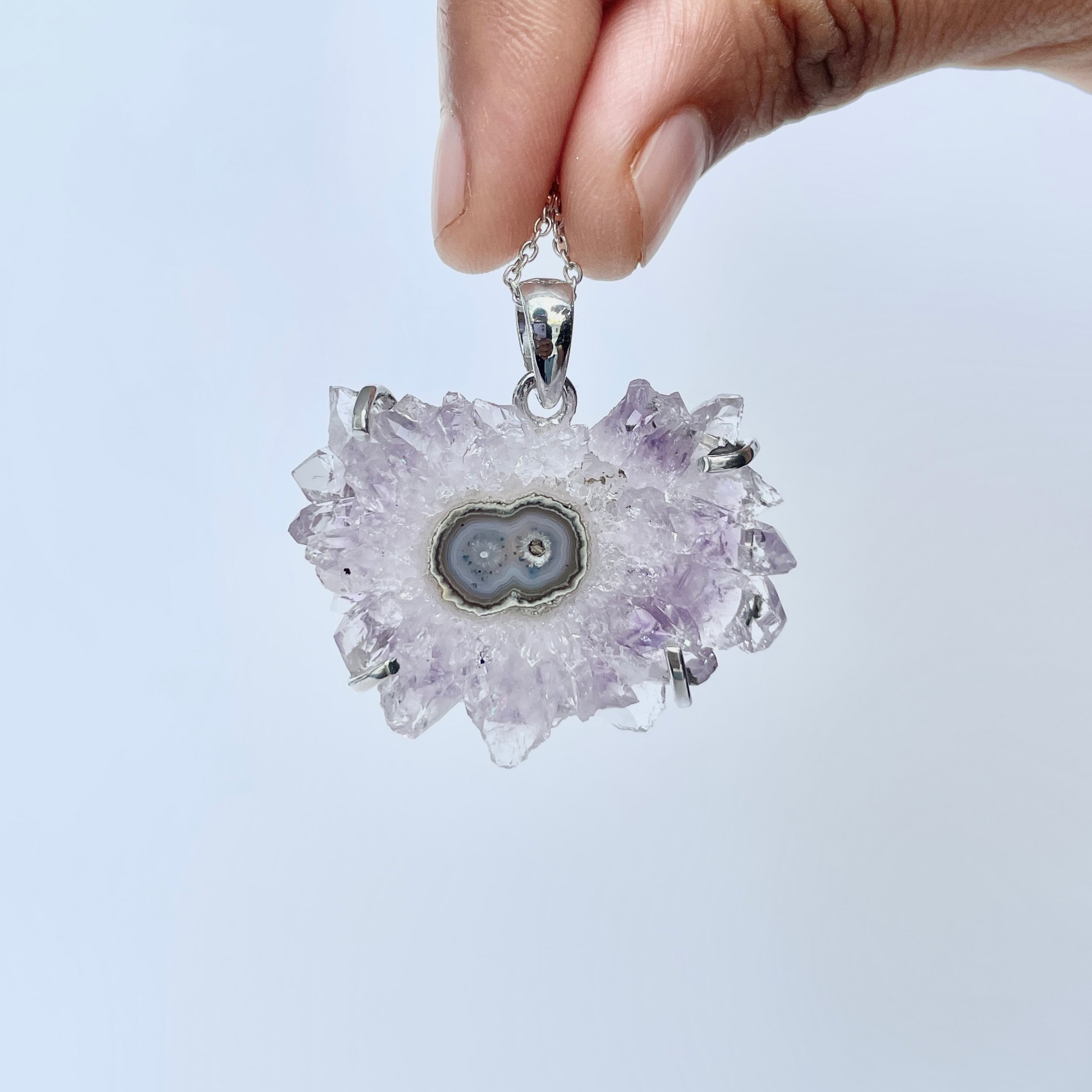 Amethyst Stalactite Pendant-(ASL-P-295.)