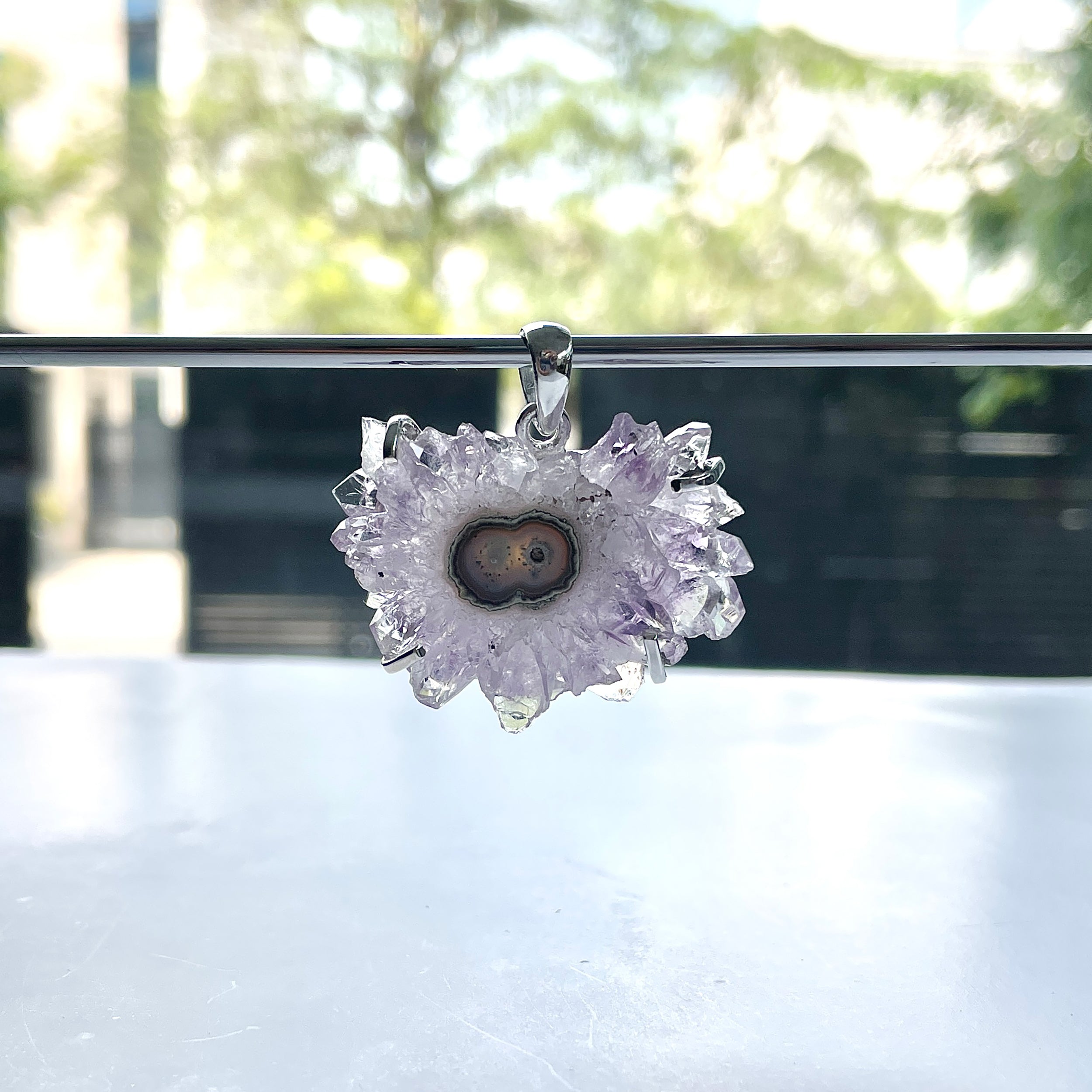 Amethyst Stalactite Pendant-(ASL-P-295.)