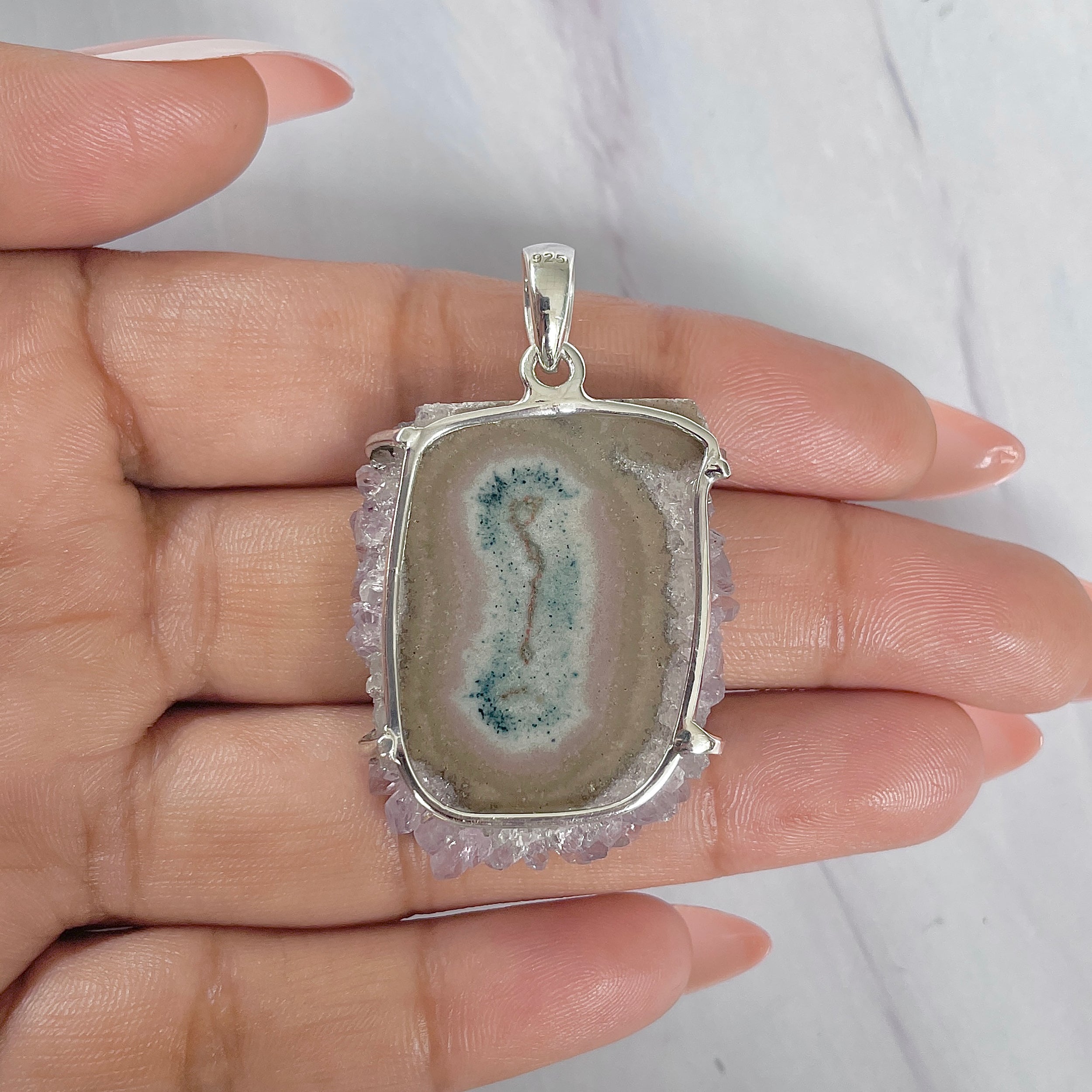 Amethyst Stalactite Pendant-(ASL-P-296.)