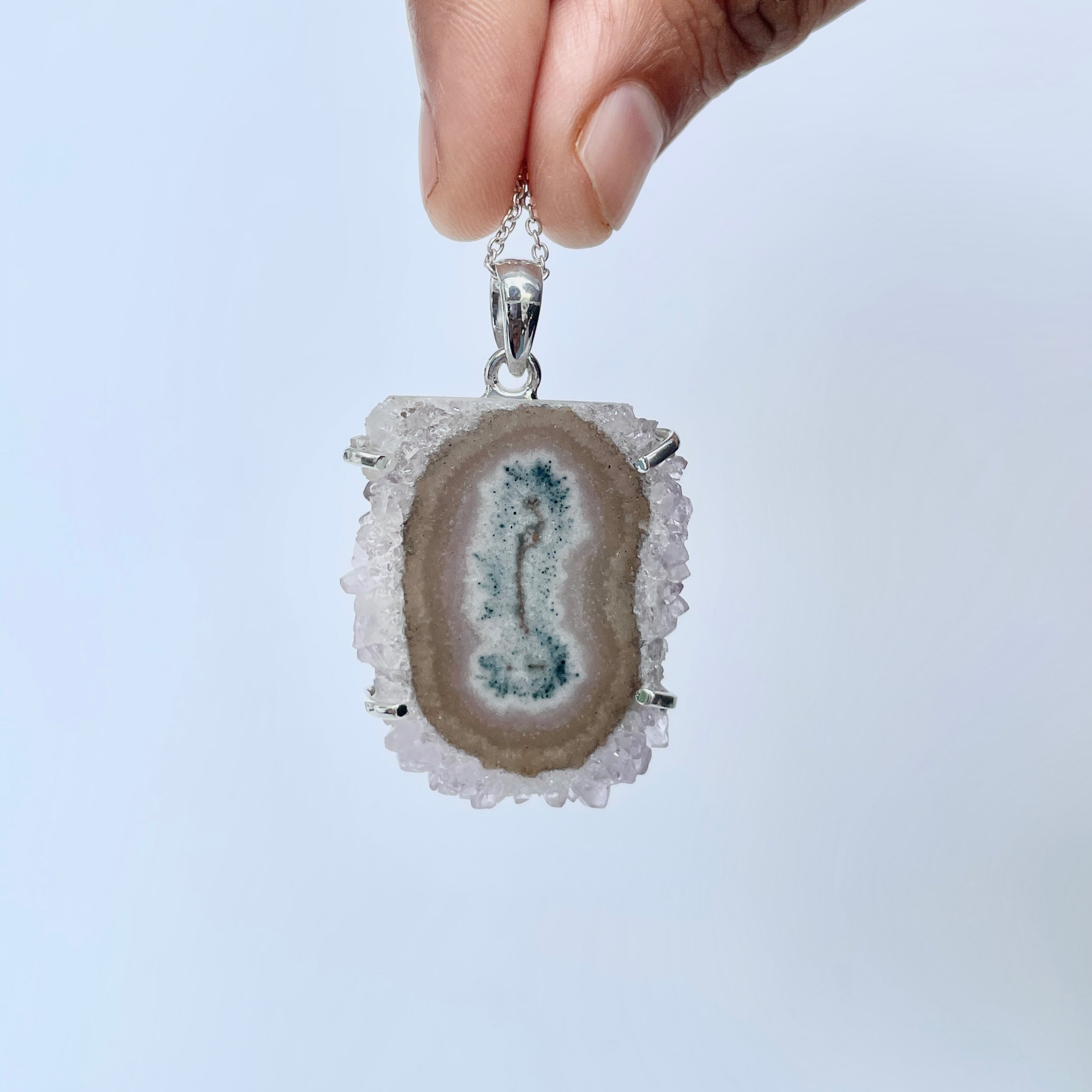 Amethyst Stalactite Pendant-(ASL-P-296.)