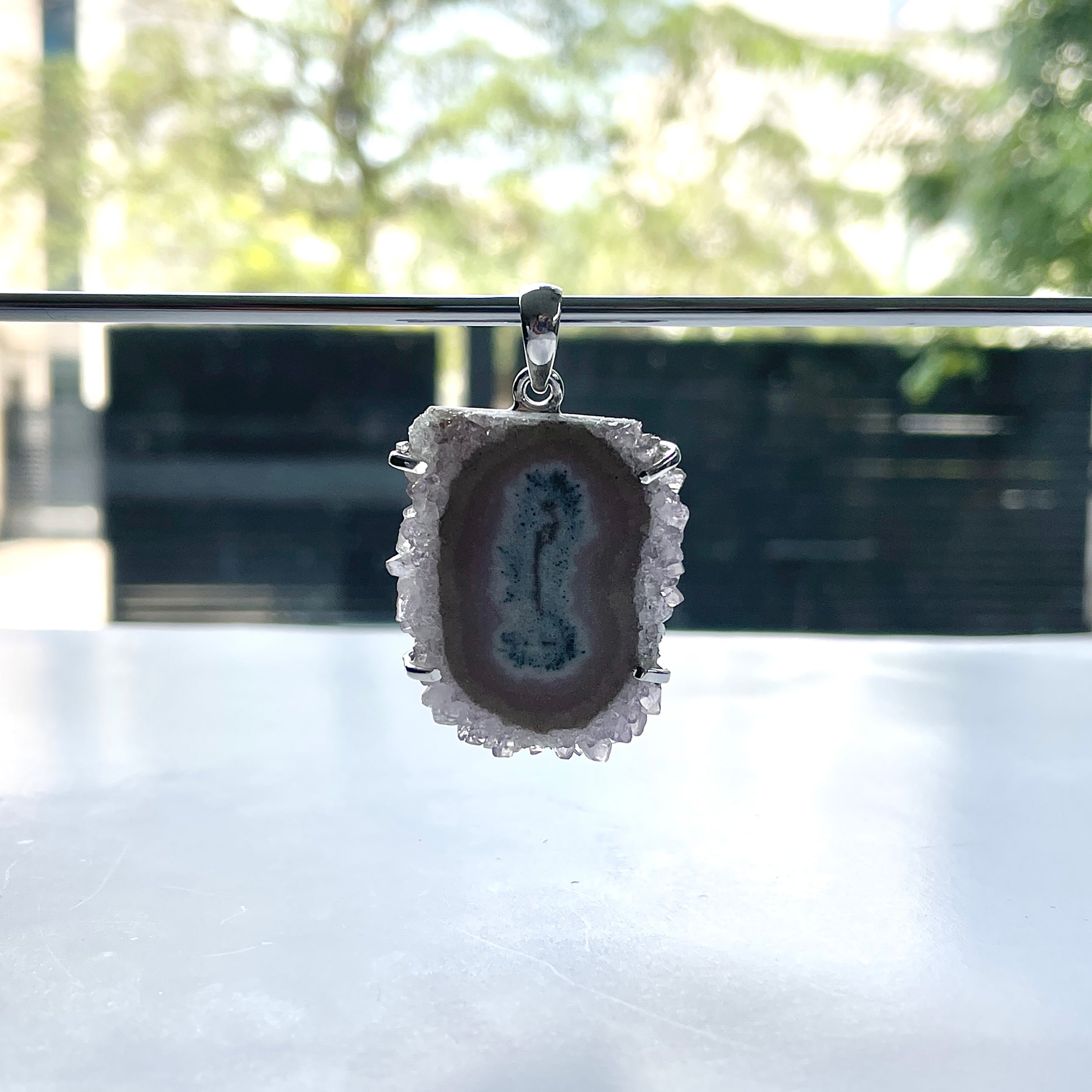 Amethyst Stalactite Pendant-(ASL-P-296.)