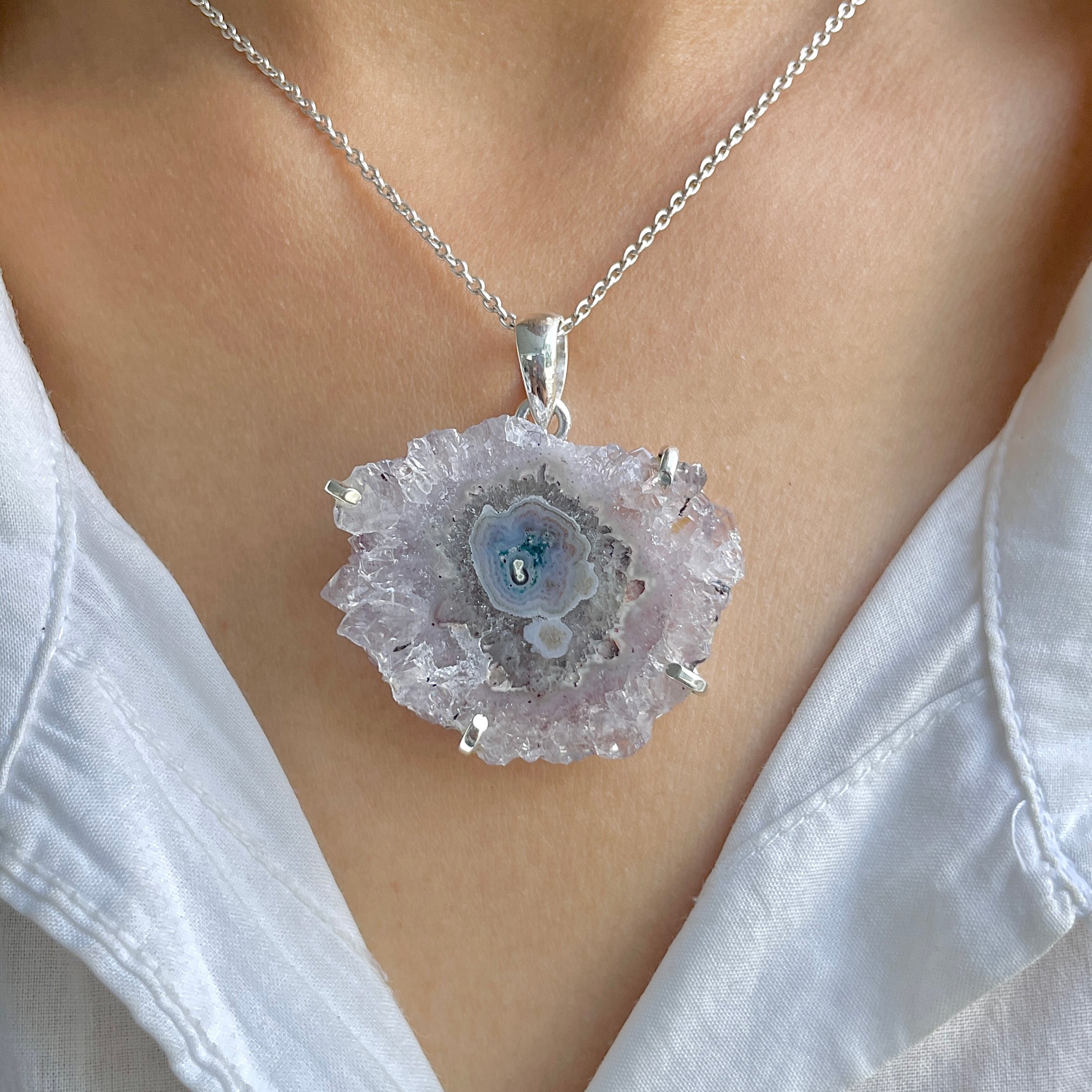 Amethyst Stalactite Pendant-(ASL-P-297.)