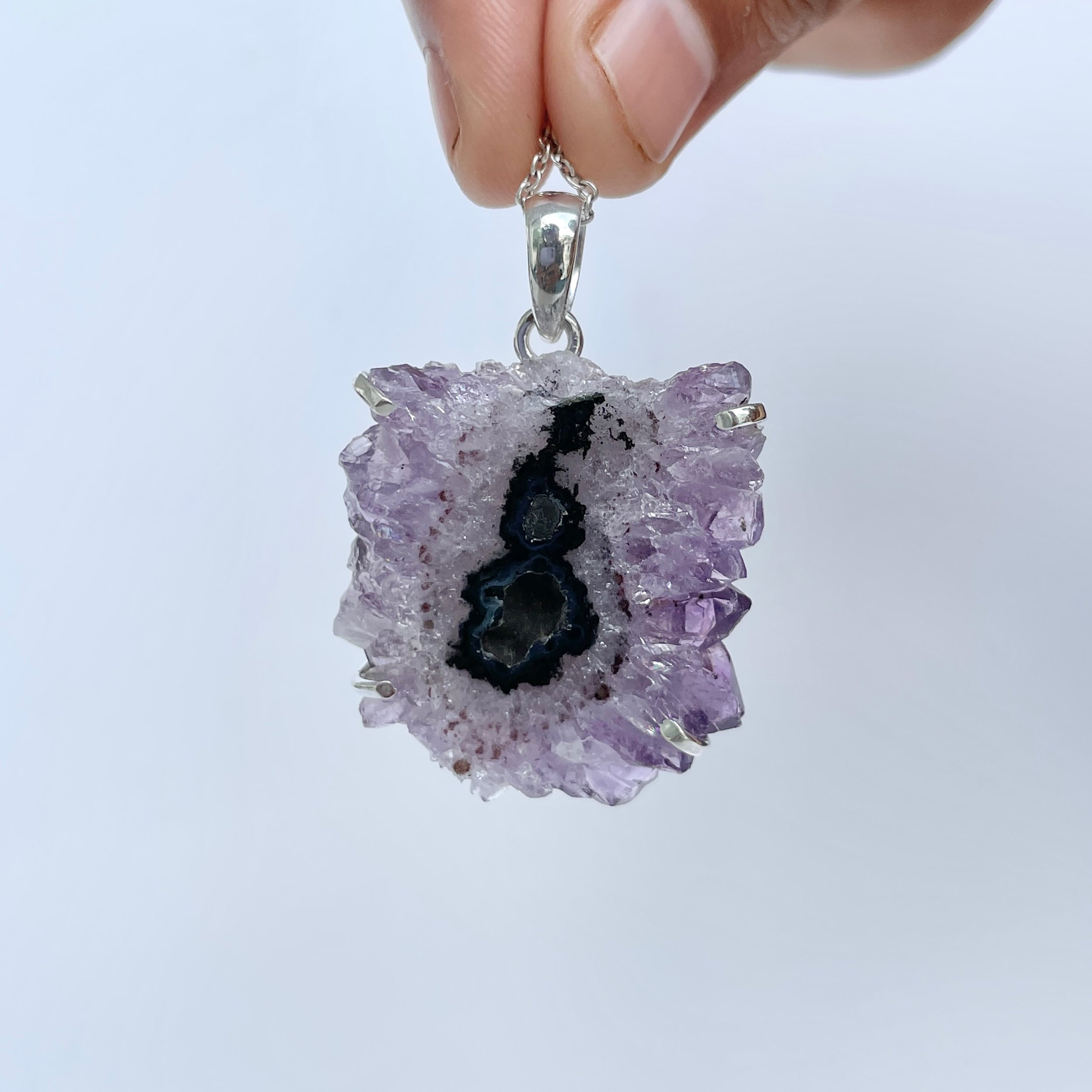 Amethyst Stalactite Pendant-(ASL-P-30.)