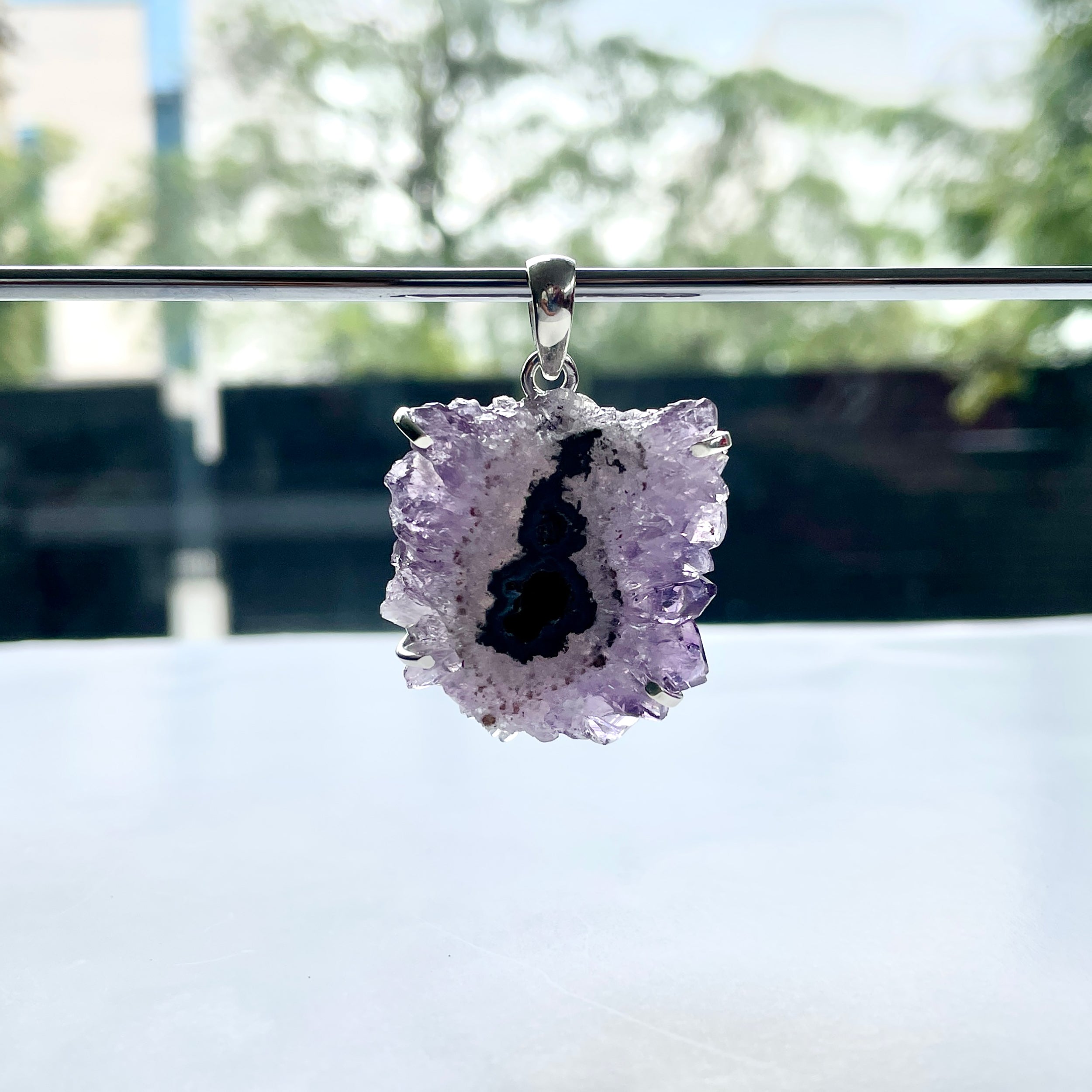 Amethyst Stalactite Pendant-(ASL-P-30.)