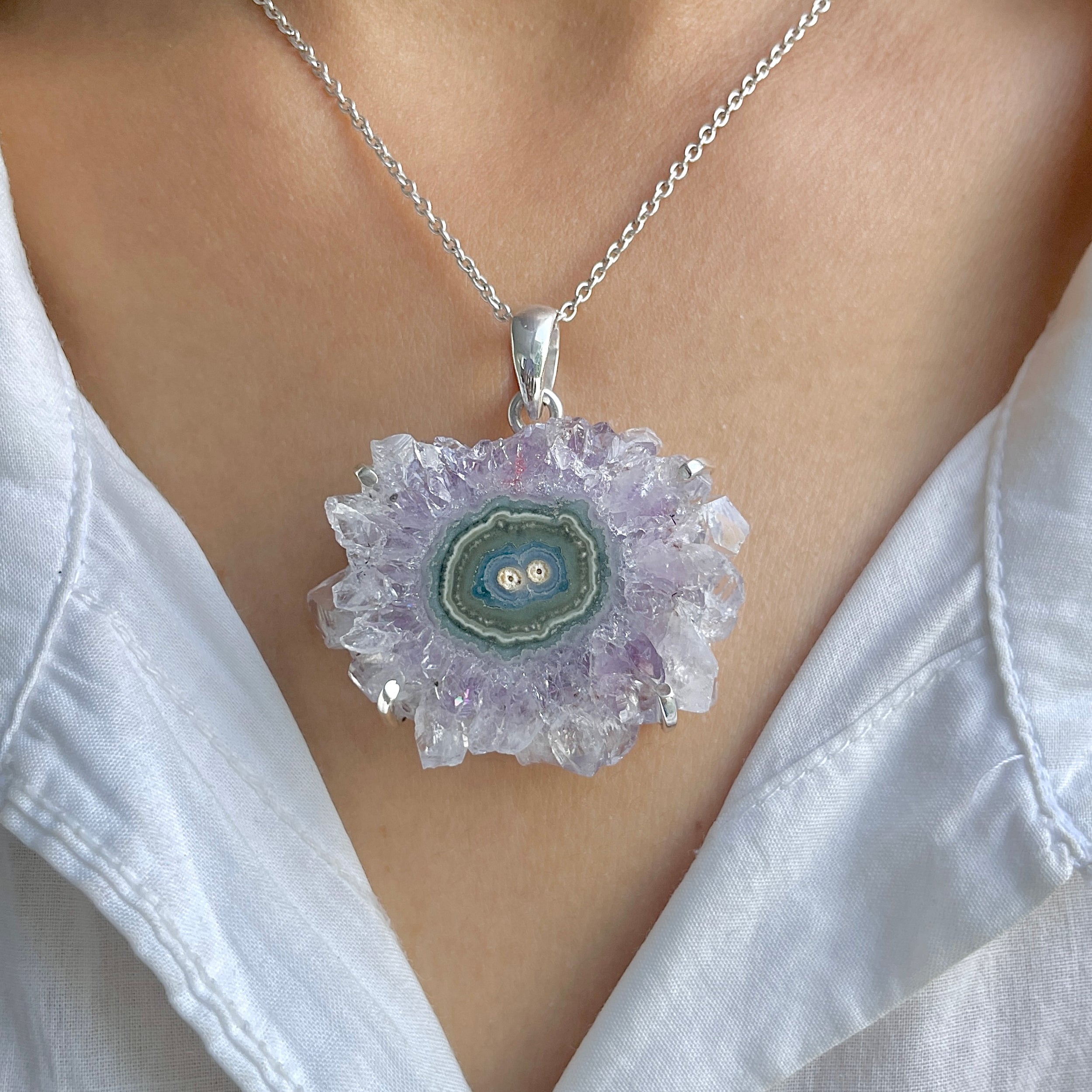 Amethyst Stalactite Pendant-(ASL-P-300.)