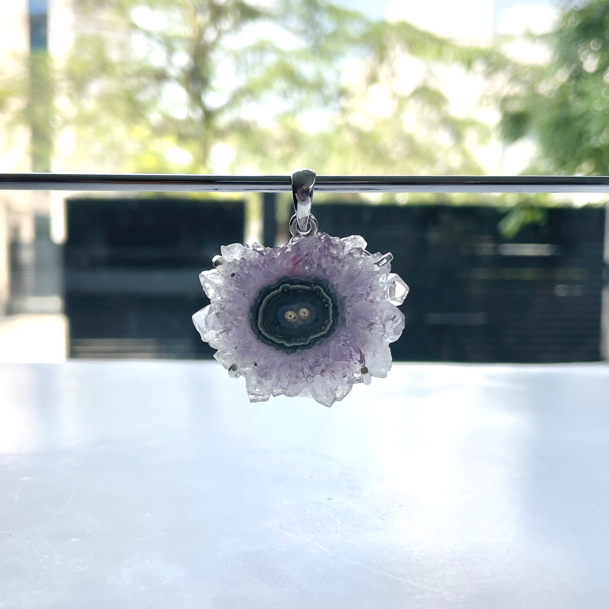 Amethyst Stalactite Pendant-(ASL-P-300.)