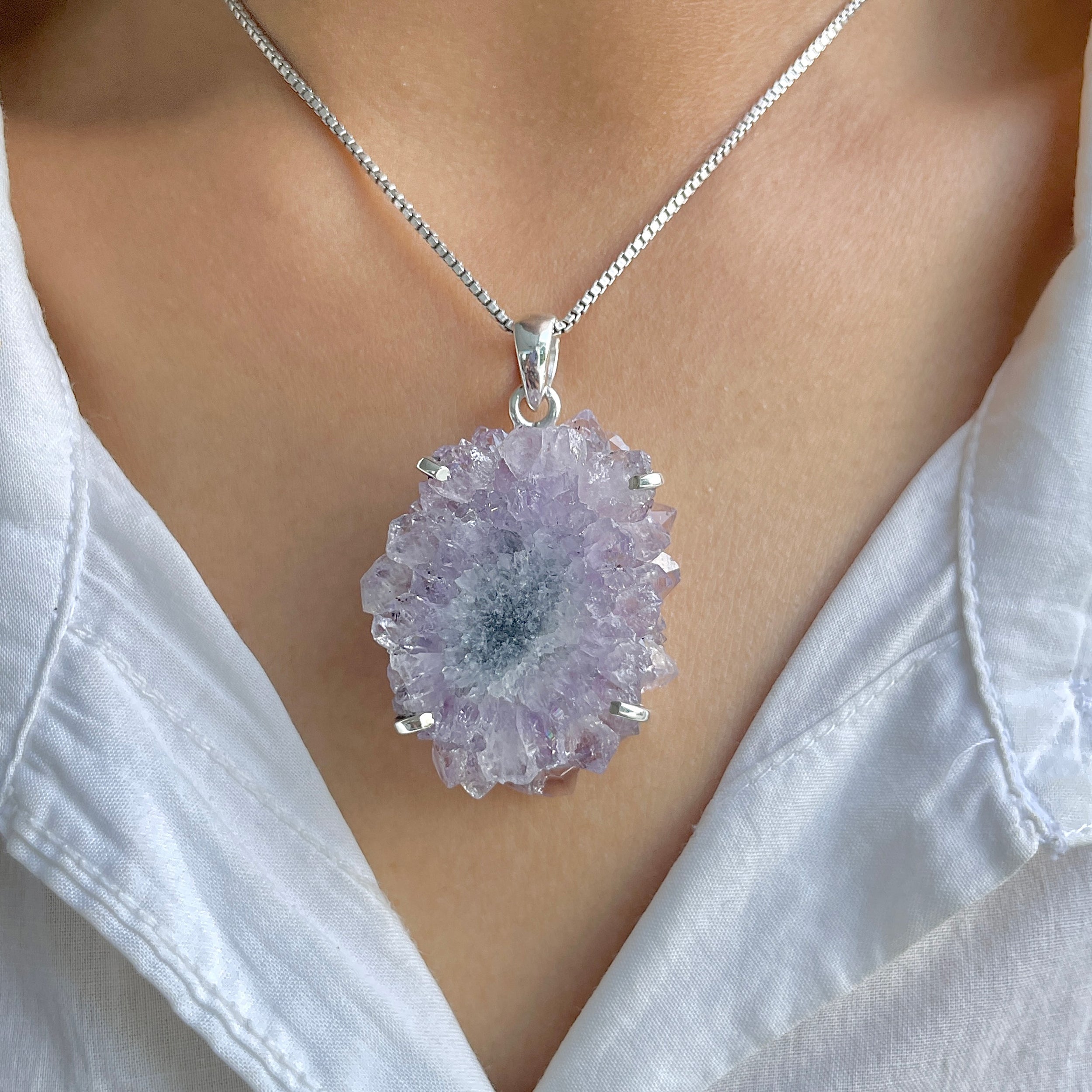 Amethyst Stalactite Pendant-(ASL-P-301.)