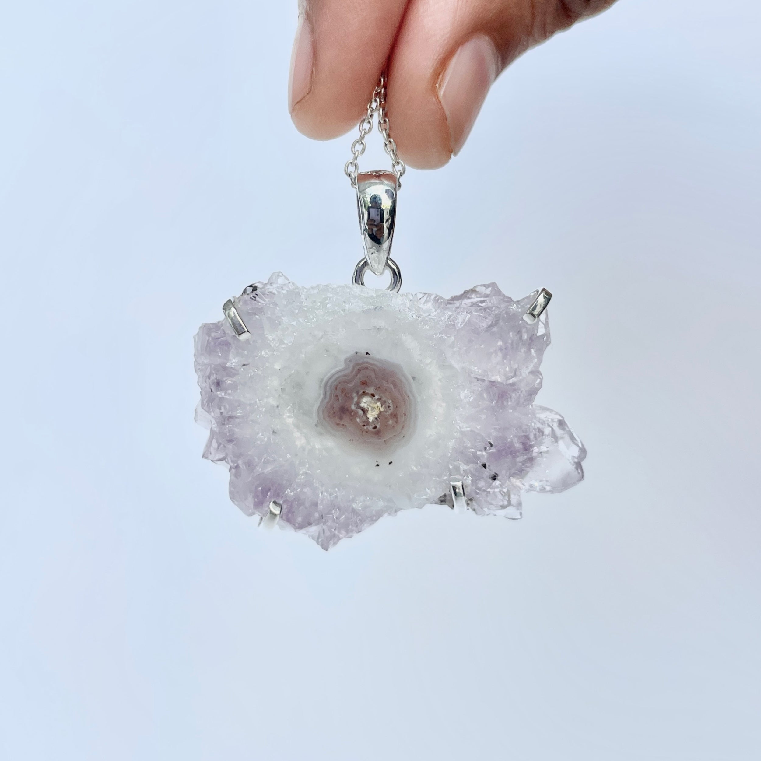 Amethyst Stalactite Pendant-(ASL-P-302.)