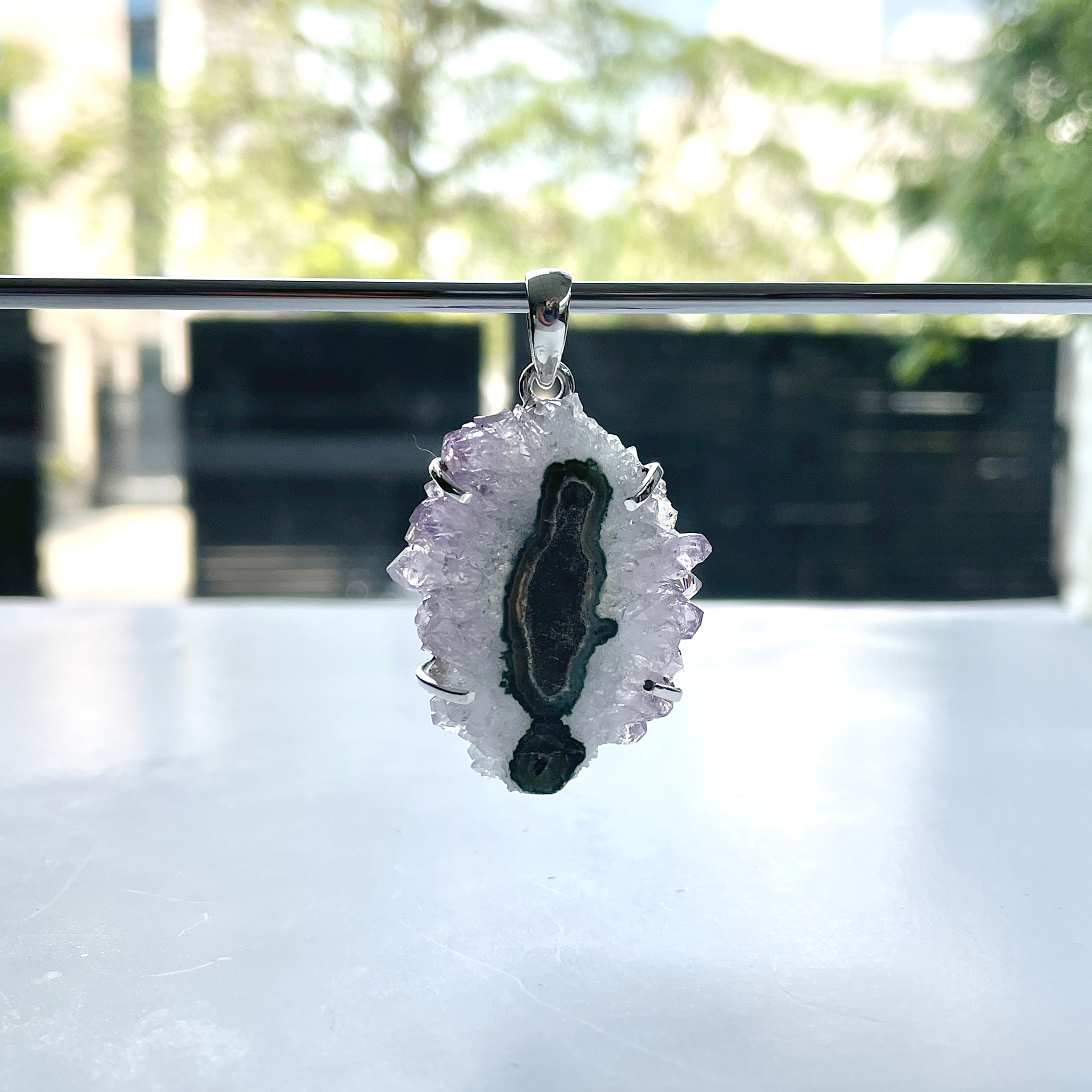 Amethyst Stalactite Pendant-(ASL-P-304.)