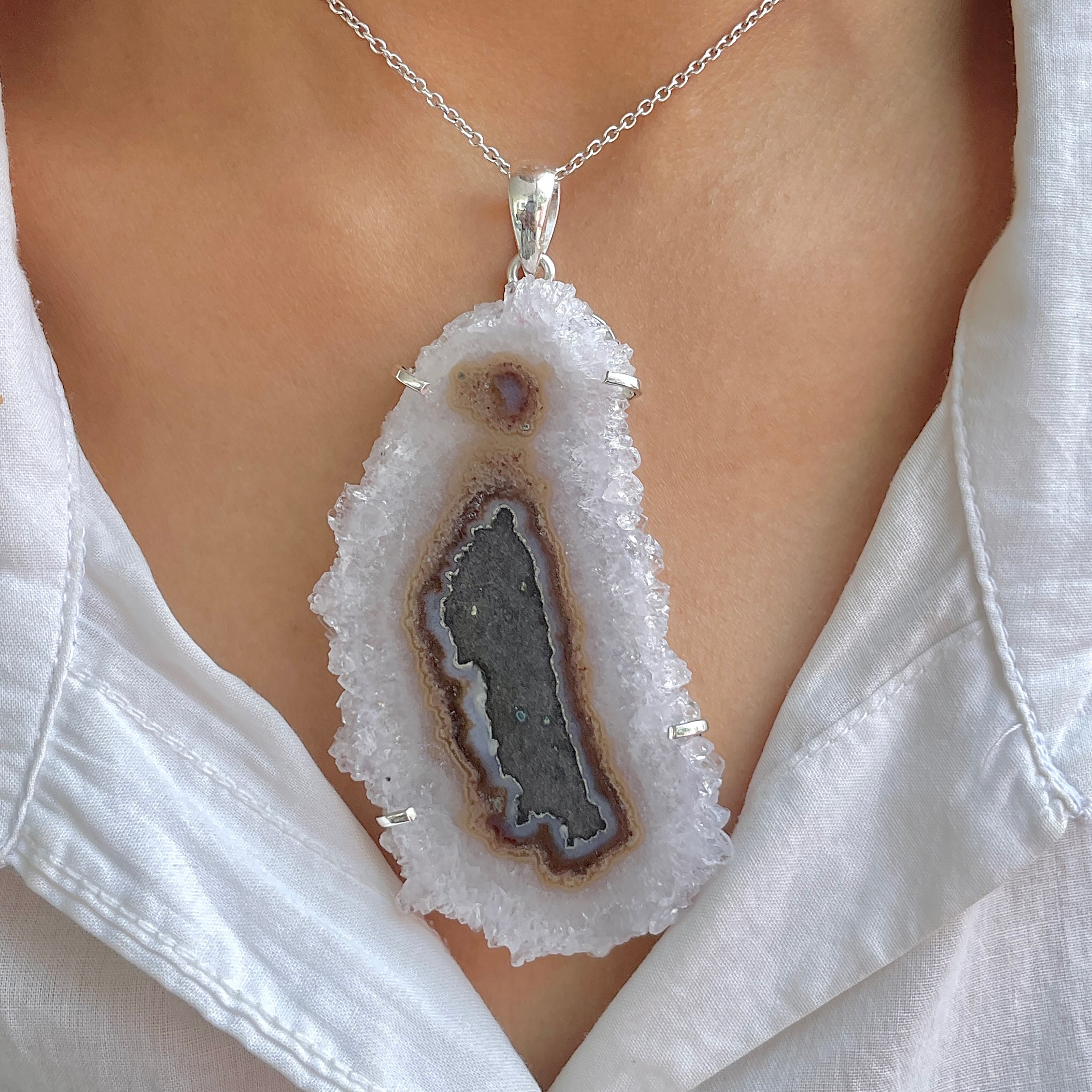 Amethyst Stalactite Pendant-(ASL-P-305.)