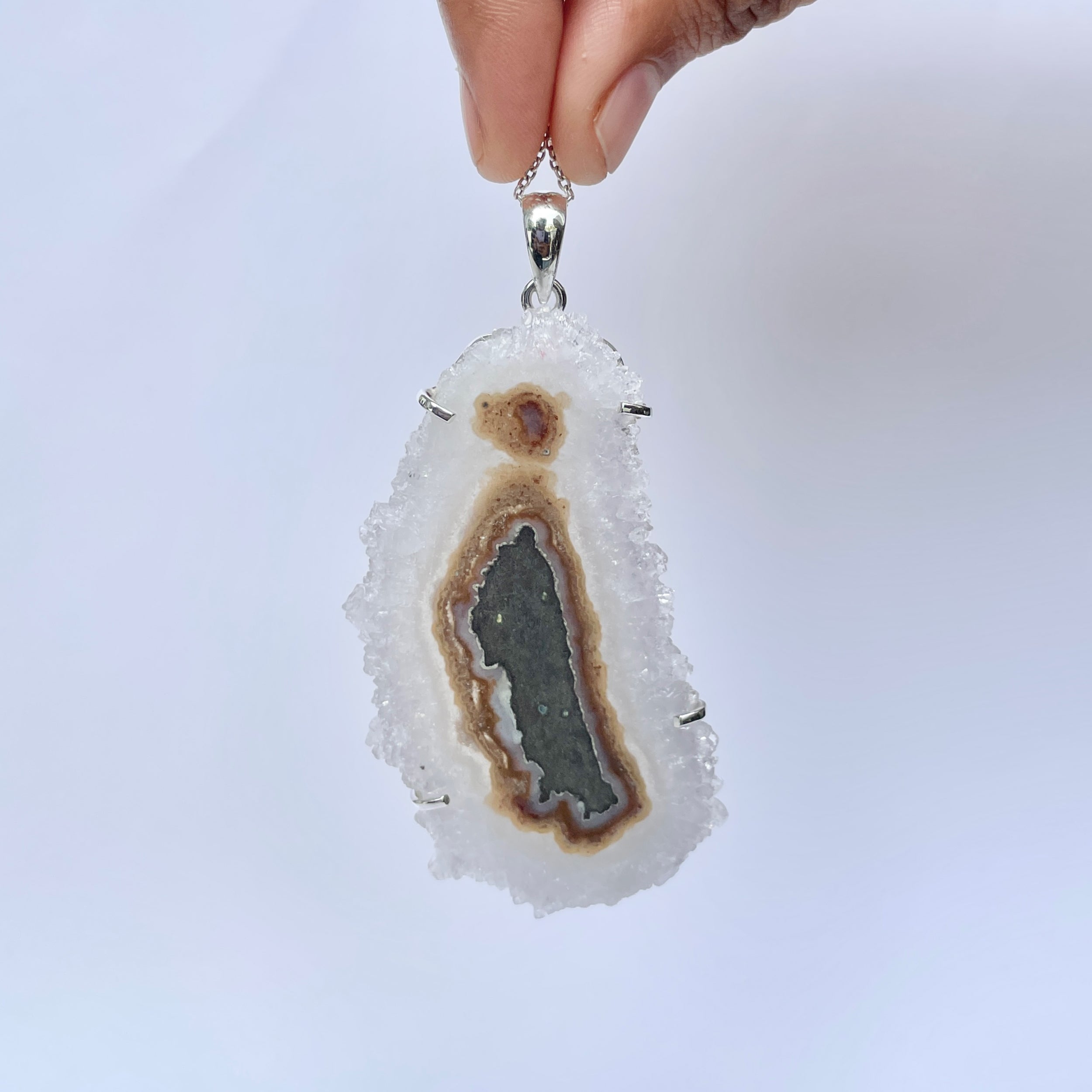 Amethyst Stalactite Pendant-(ASL-P-305.)