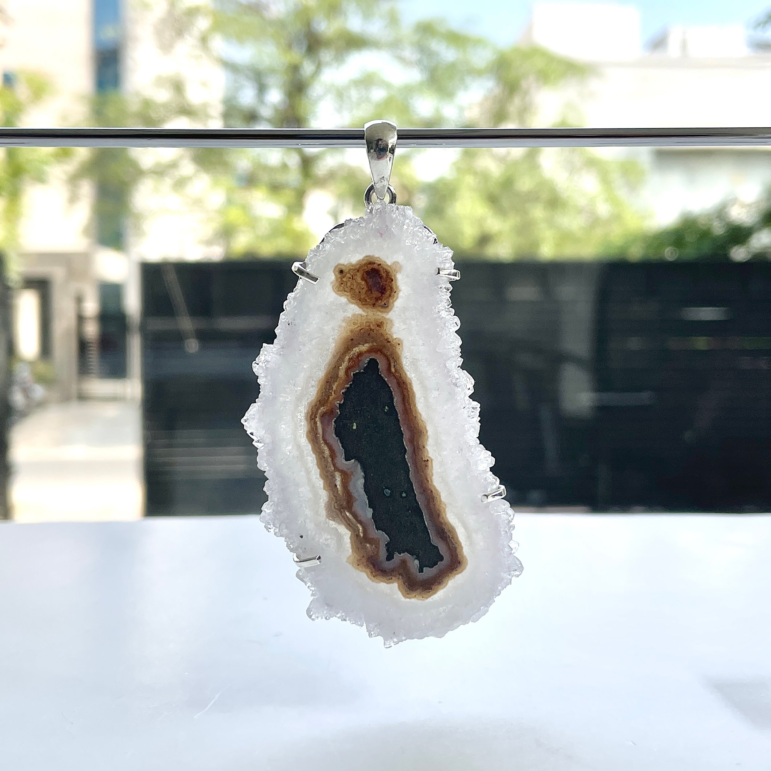 Amethyst Stalactite Pendant-(ASL-P-305.)
