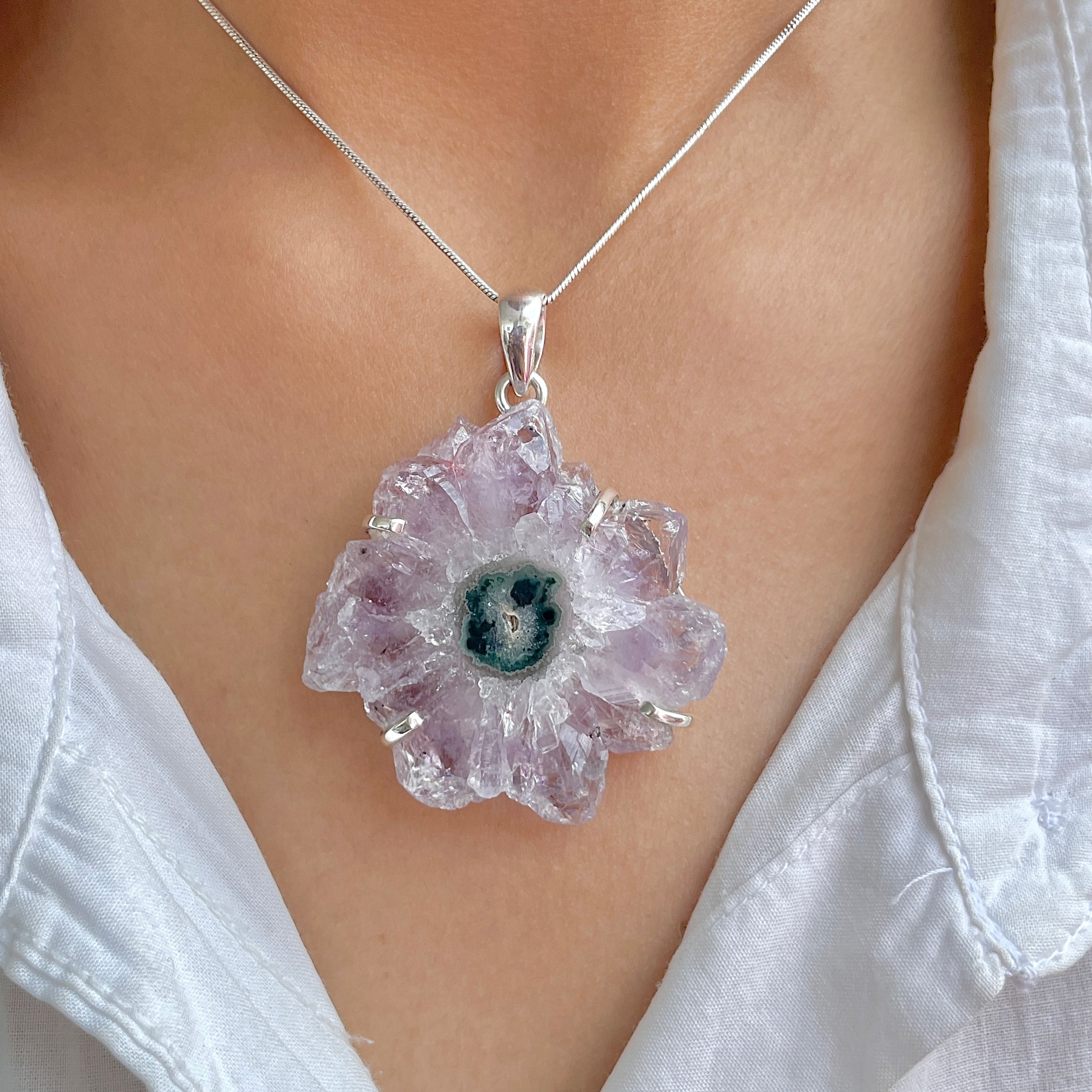 Amethyst Stalactite Pendant-(ASL-P-313.)