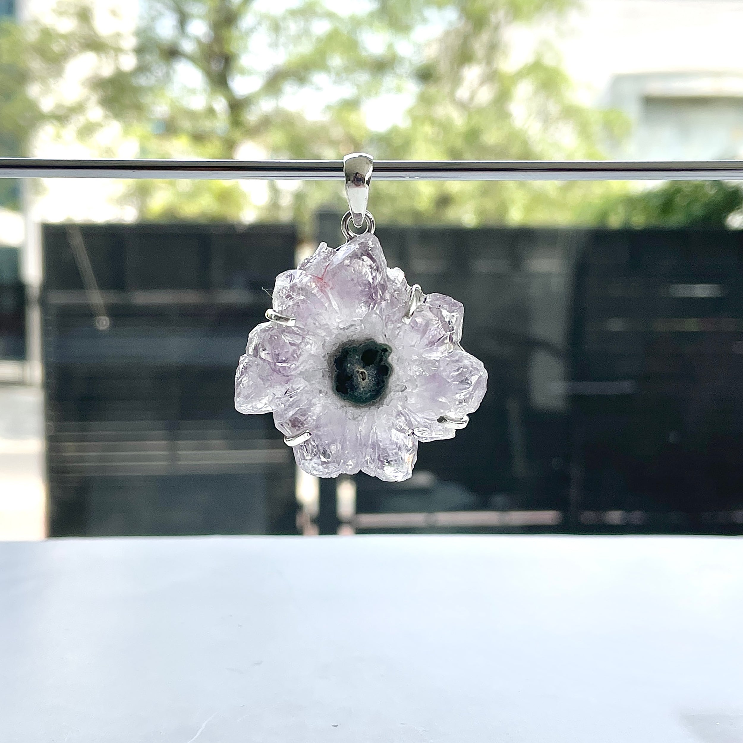 Amethyst Stalactite Pendant-(ASL-P-313.)