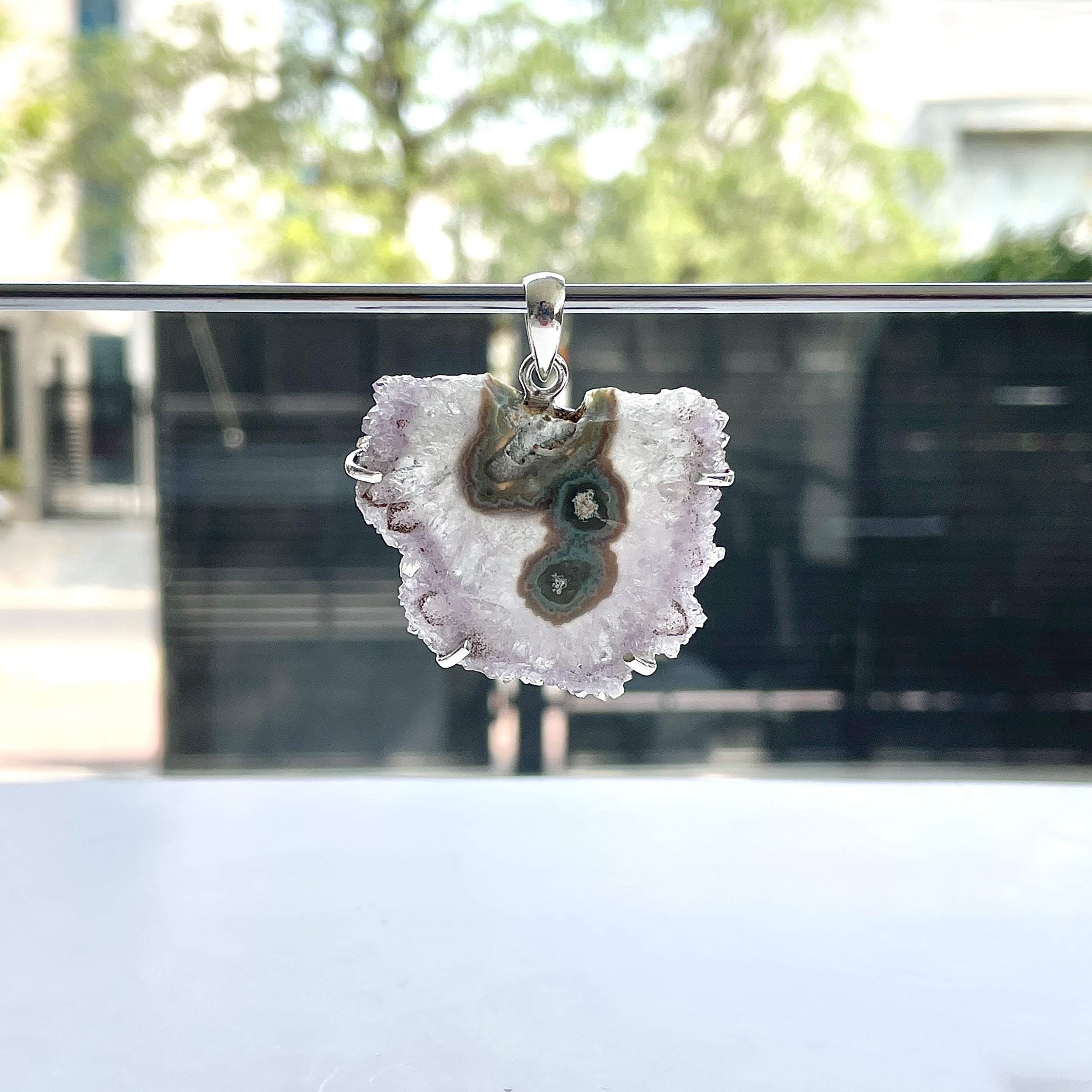 Amethyst Stalactite Pendant-(ASL-P-314.)