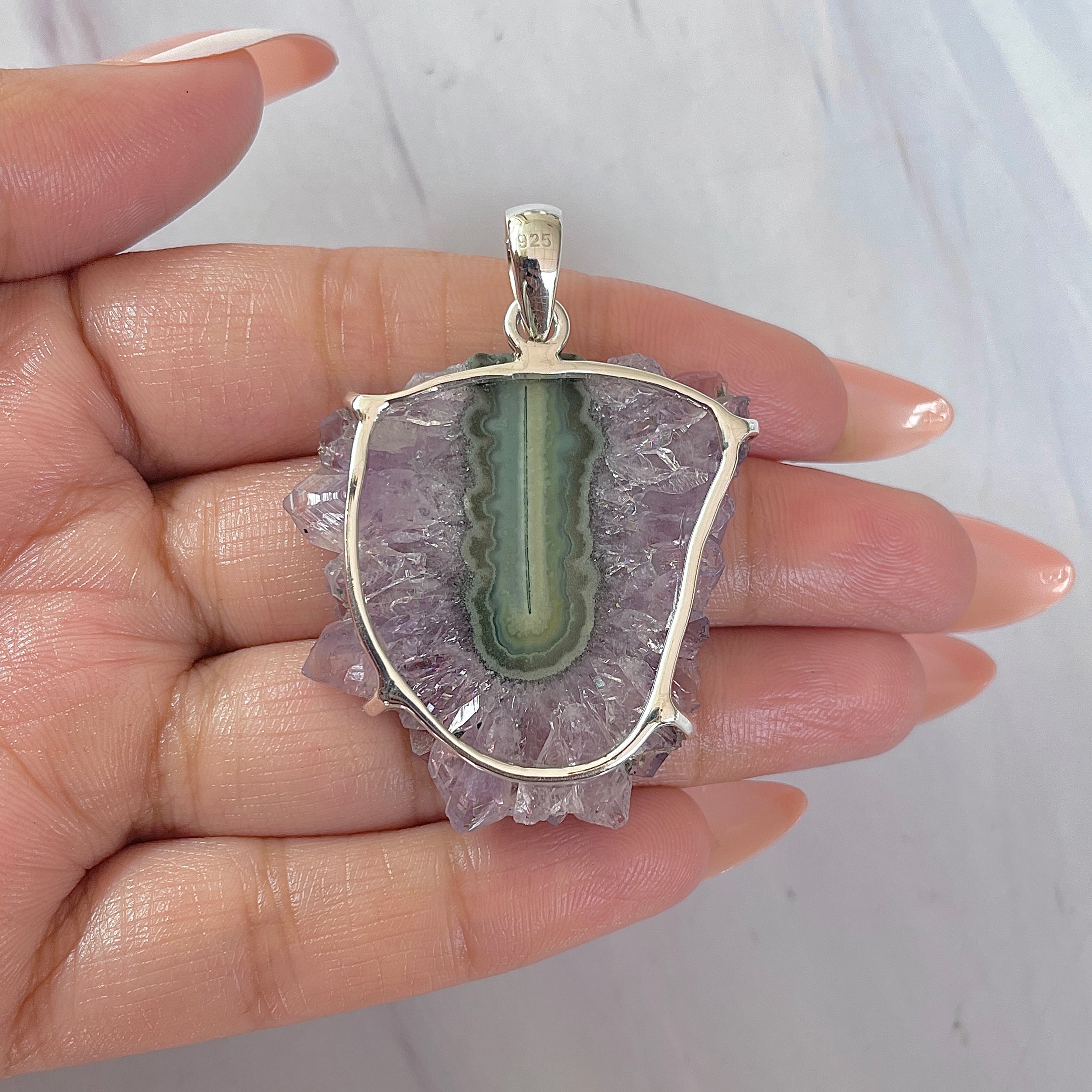 Amethyst Stalactite Pendant-(ASL-P-315.)