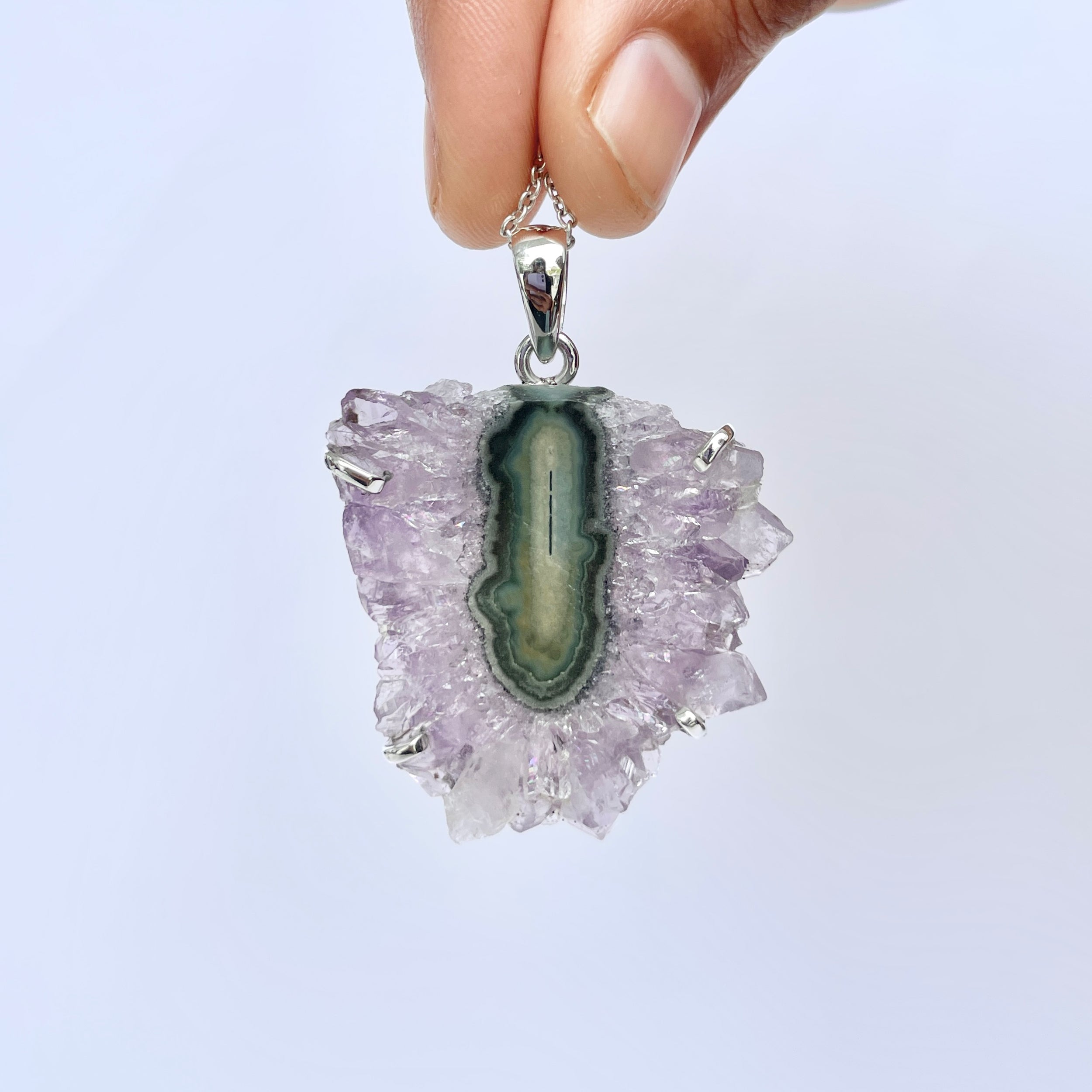 Amethyst Stalactite Pendant-(ASL-P-315.)