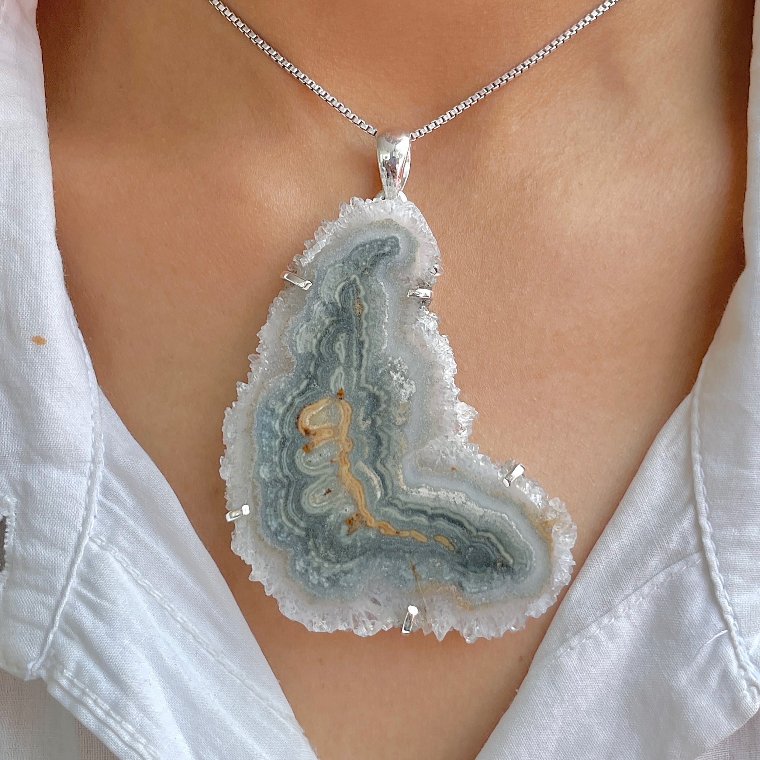 Amethyst Stalactite Pendant-(ASL-P-318.)