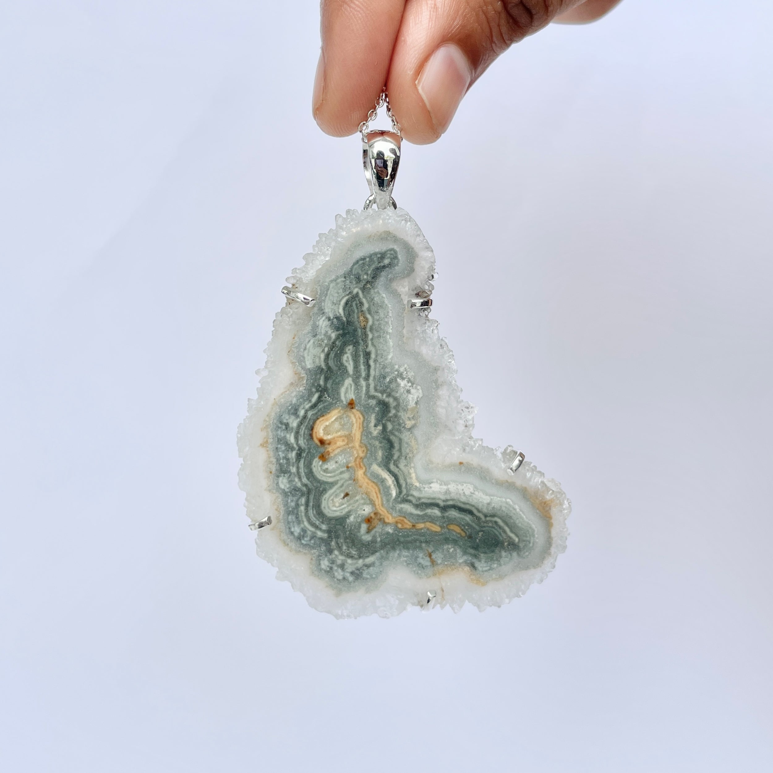 Amethyst Stalactite Pendant-(ASL-P-318.)