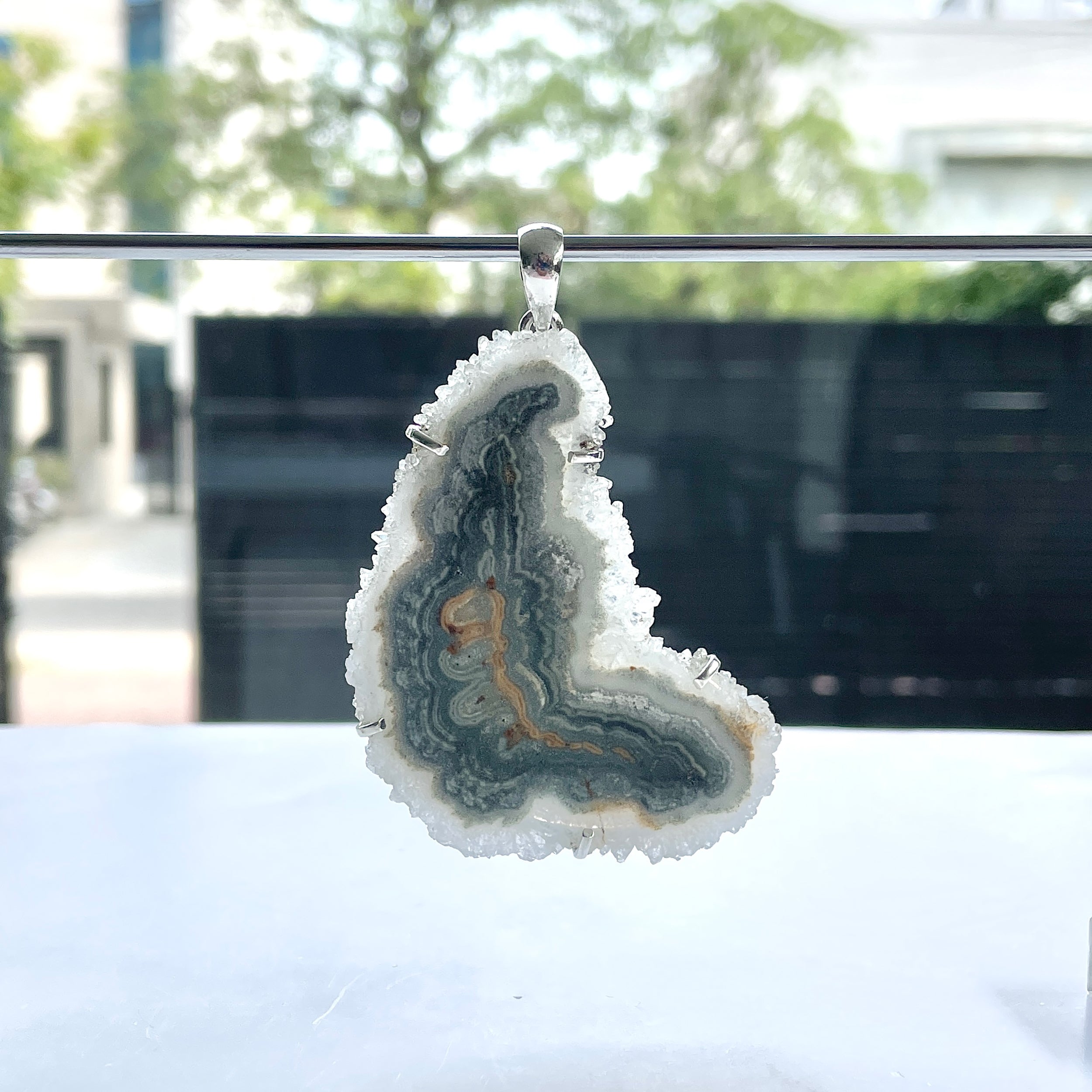Amethyst Stalactite Pendant-(ASL-P-318.)