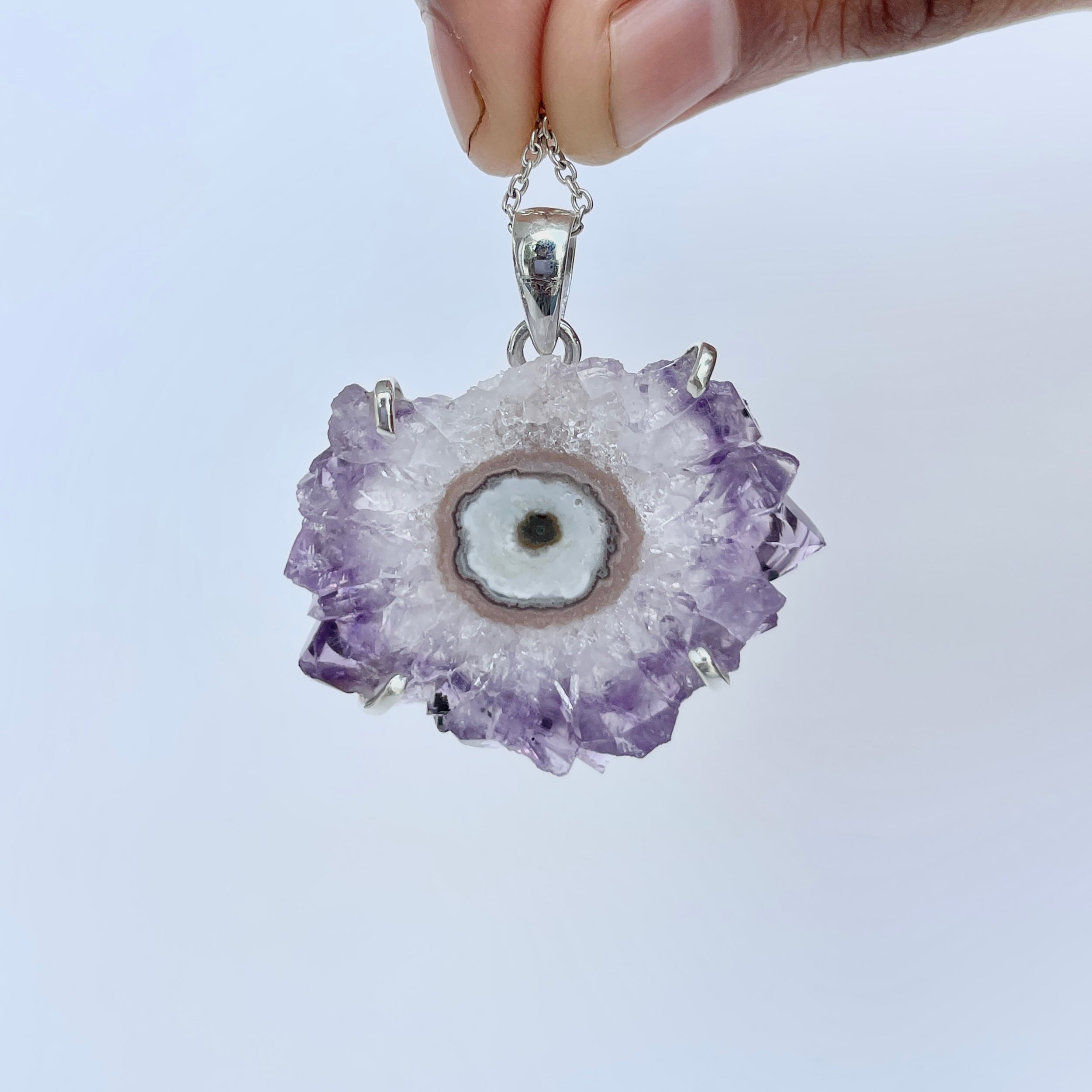 Amethyst Stalactite Pendant-(ASL-P-32.)