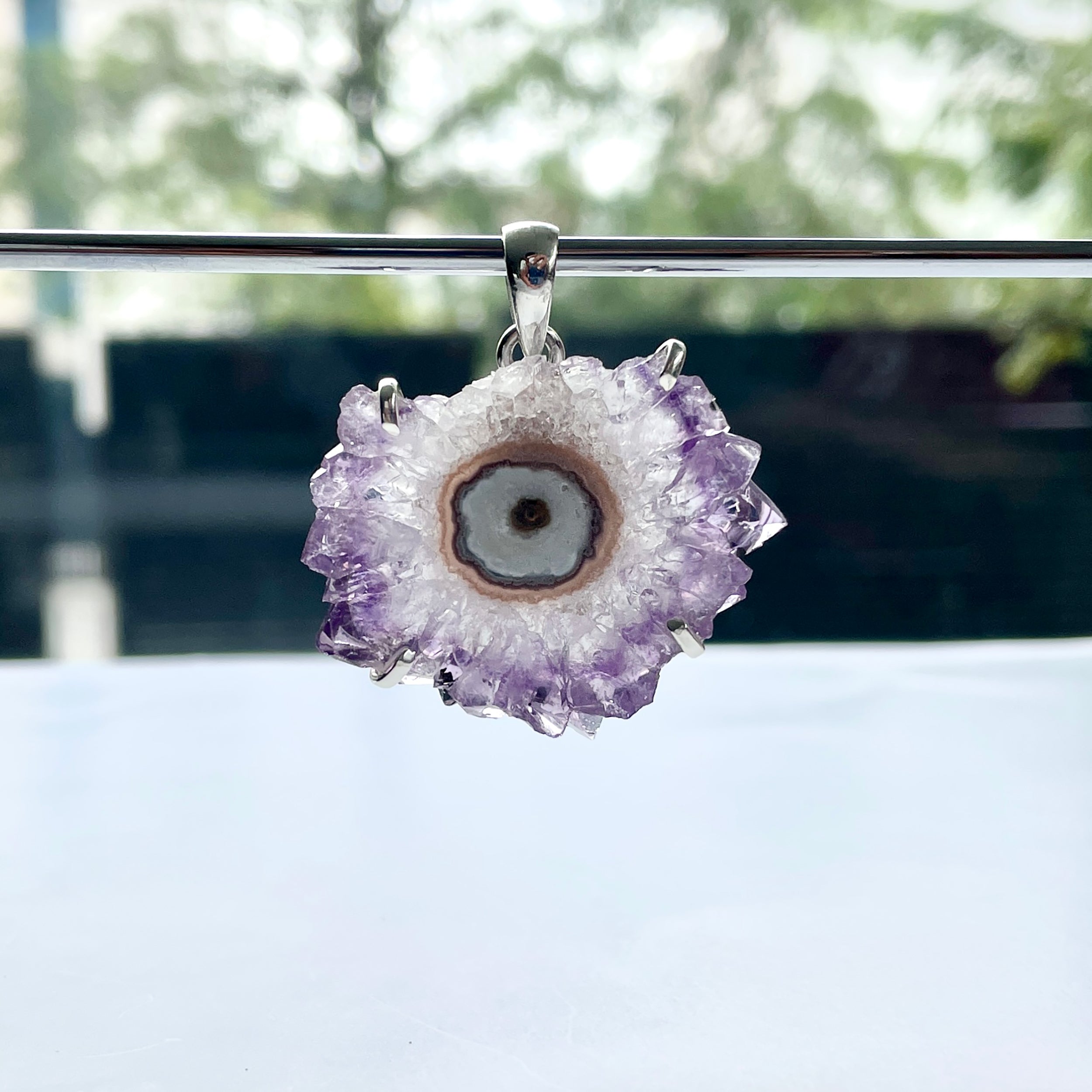 Amethyst Stalactite Pendant-(ASL-P-32.)