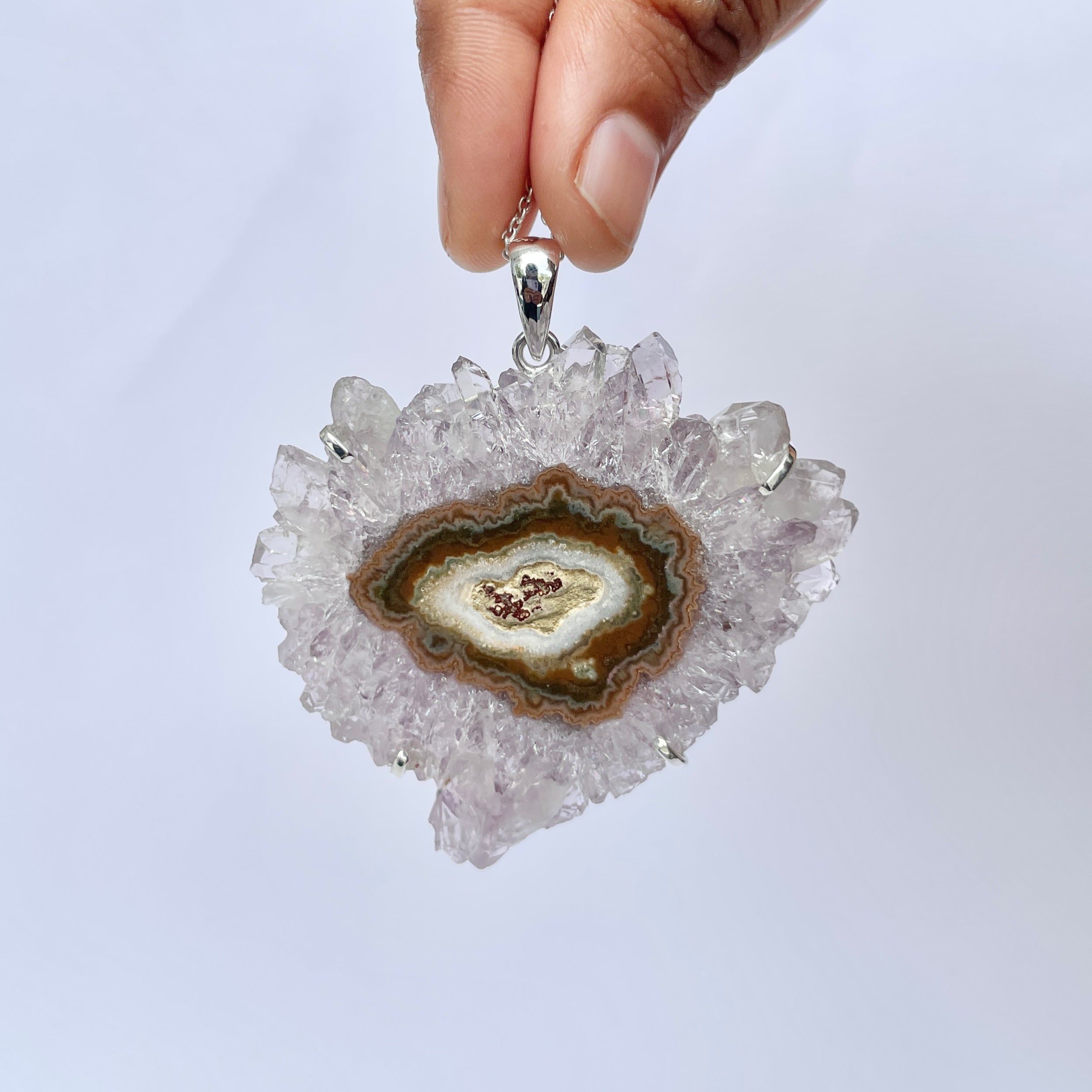 Amethyst Stalactite Pendant-(ASL-P-320.)