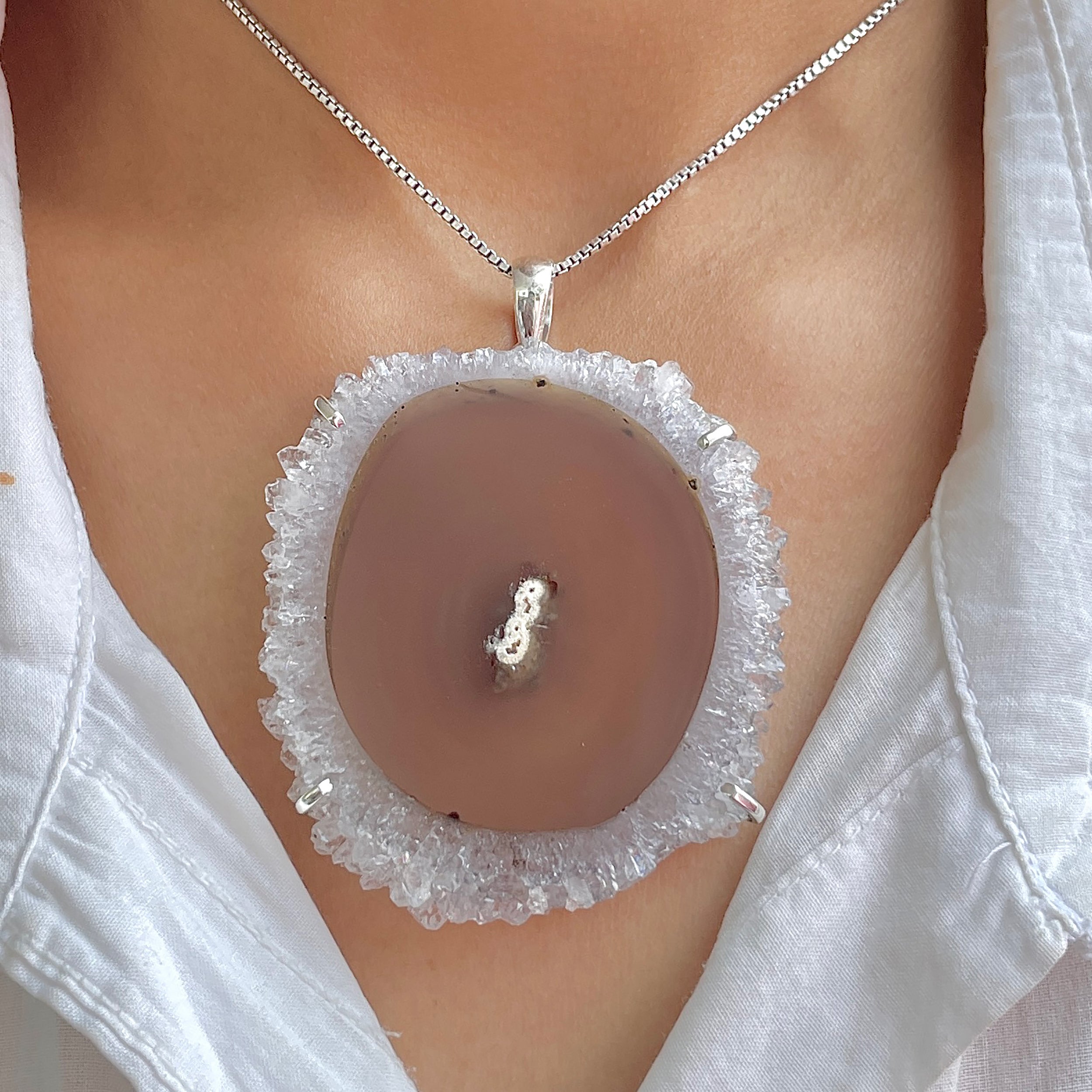 Amethyst Stalactite Pendant-(ASL-P-321.)