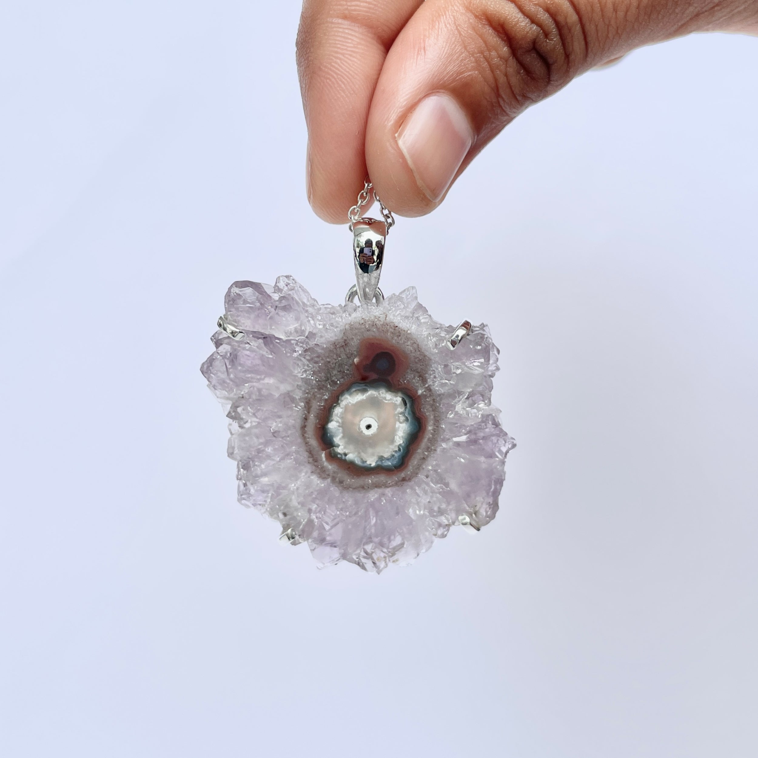 Amethyst Stalactite Pendant-(ASL-P-323.)