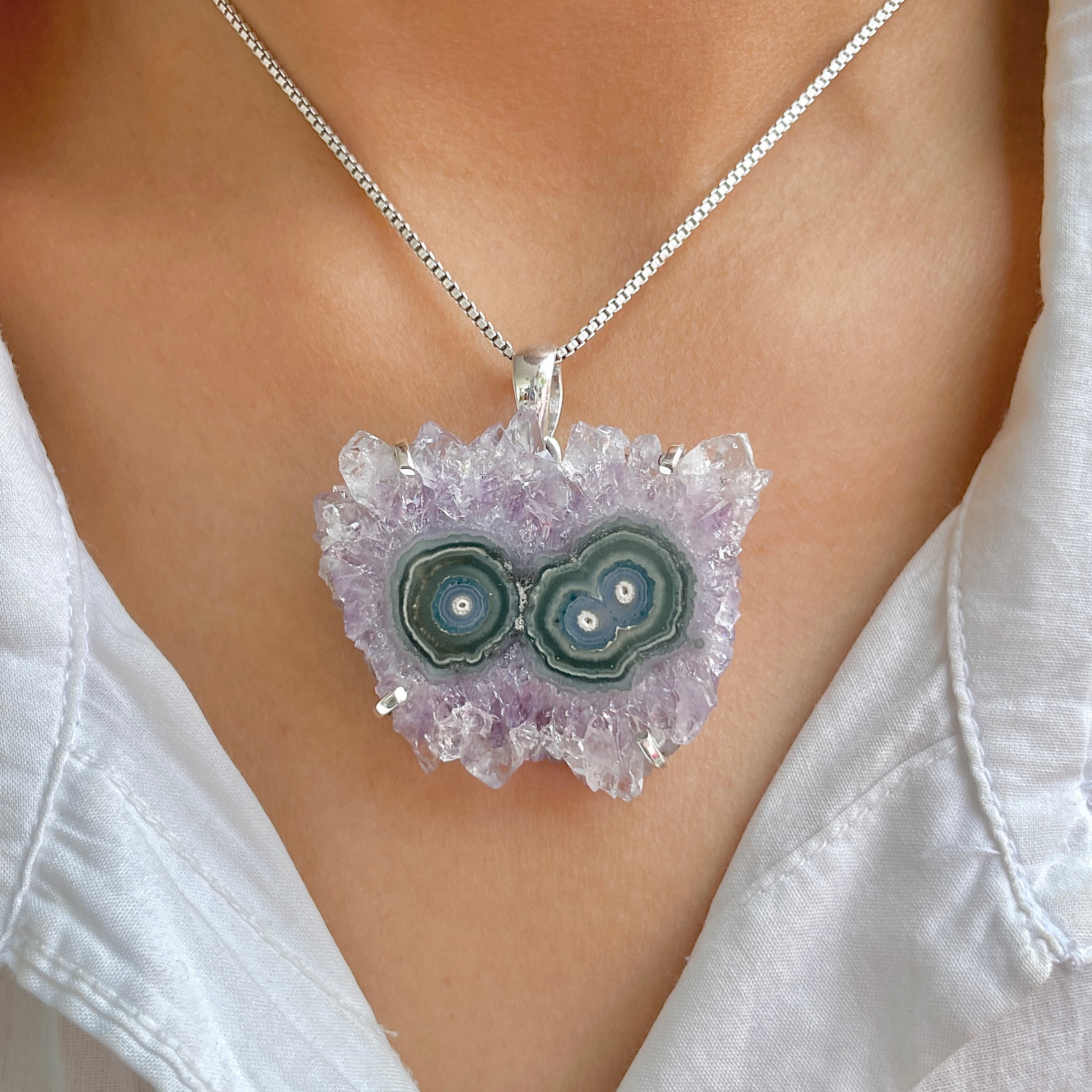 Amethyst Stalactite Pendant-(ASL-P-324.)