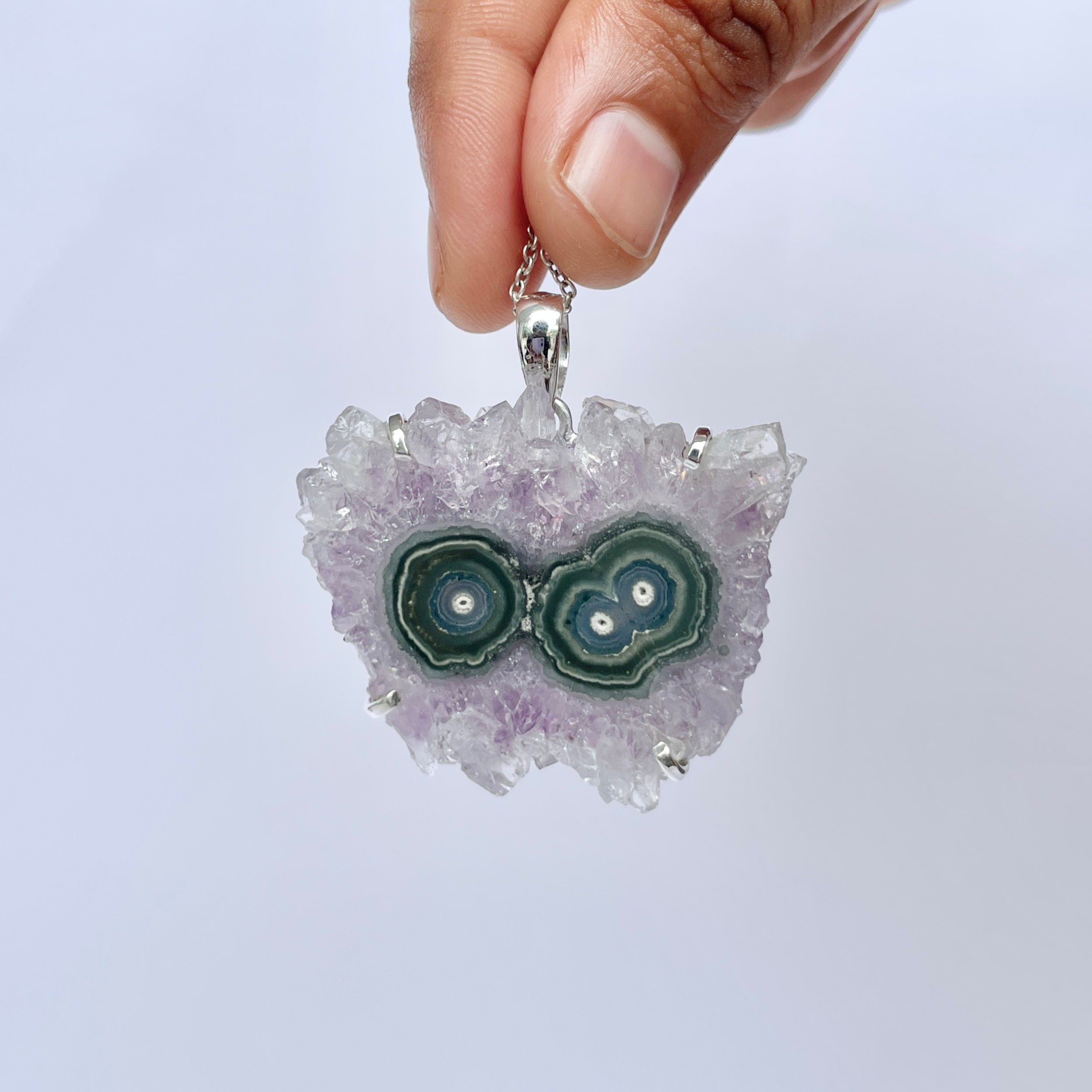 Amethyst Stalactite Pendant-(ASL-P-324.)