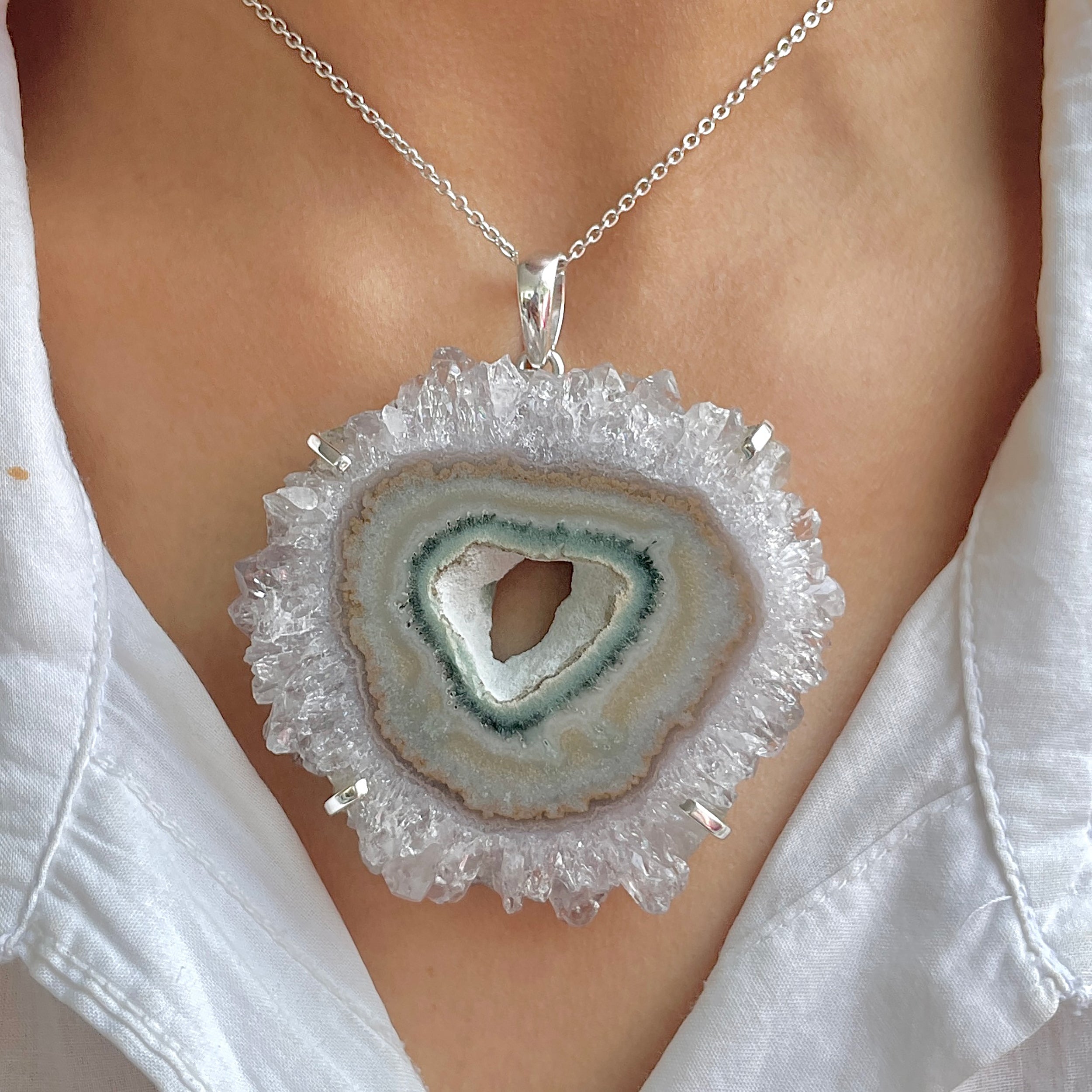 Amethyst Stalactite Pendant-(ASL-P-326.)